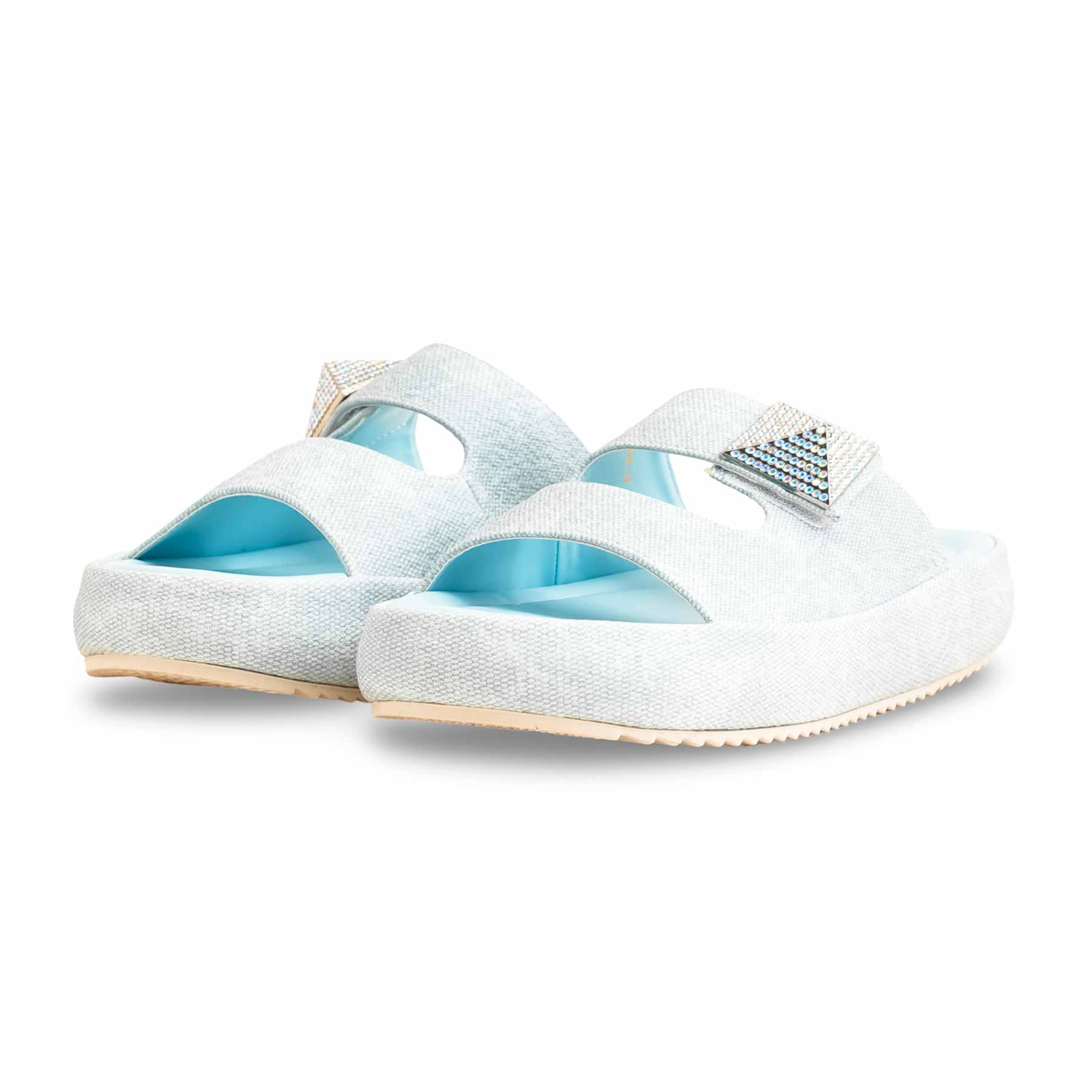 Sky Blue Formal Slipper For Women PU0444 - Image 3