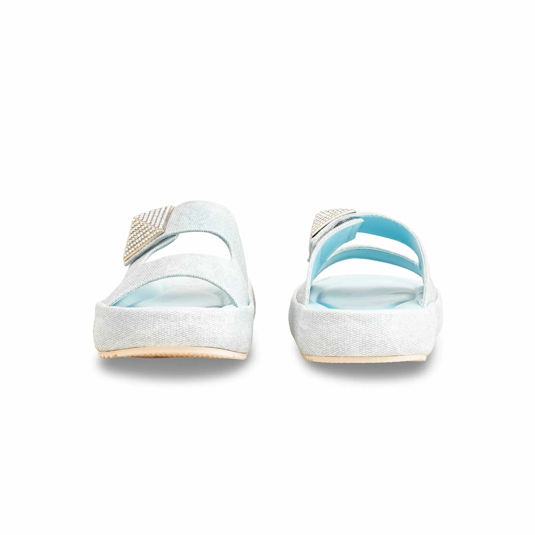 Sky Blue Formal Slipper For Women PU0444 - Image 4