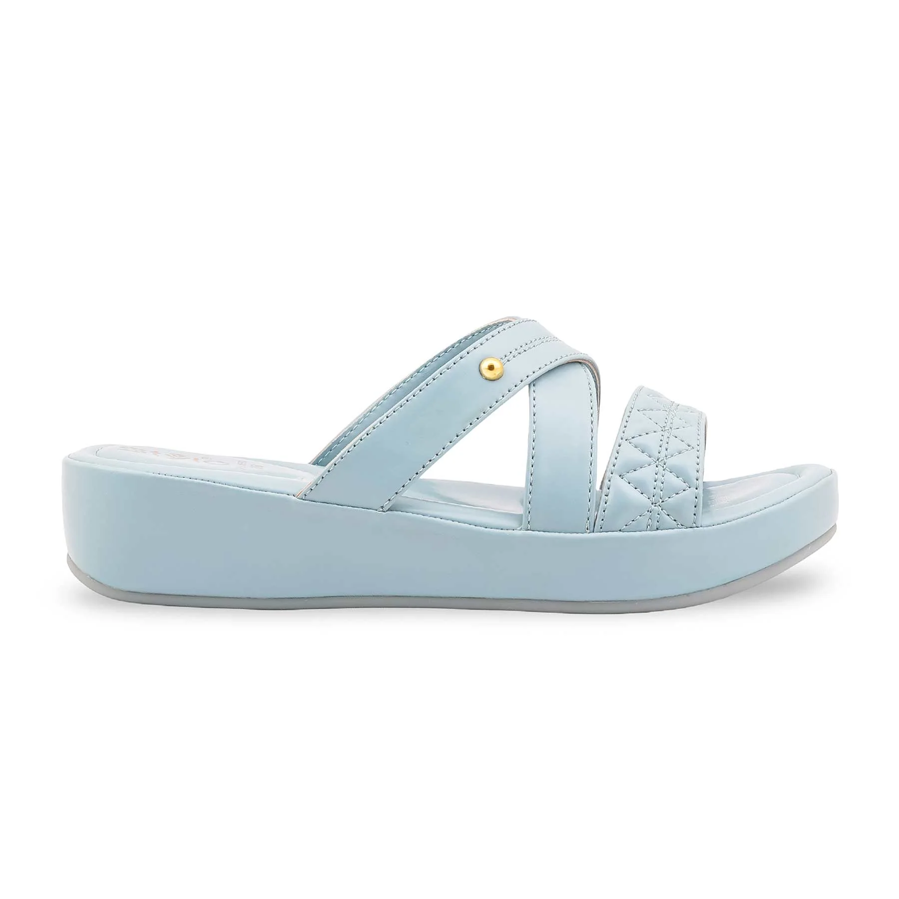 Sky Blue Formal Slipper For Women PU0653 - Image 2