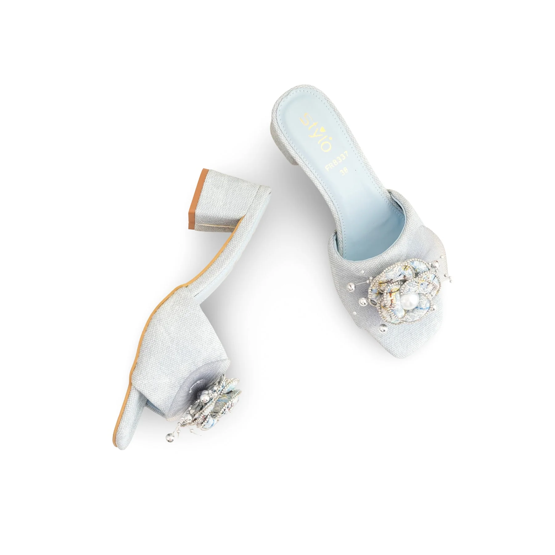 Sky Blue Formal Slipper FR8337 - Image 5