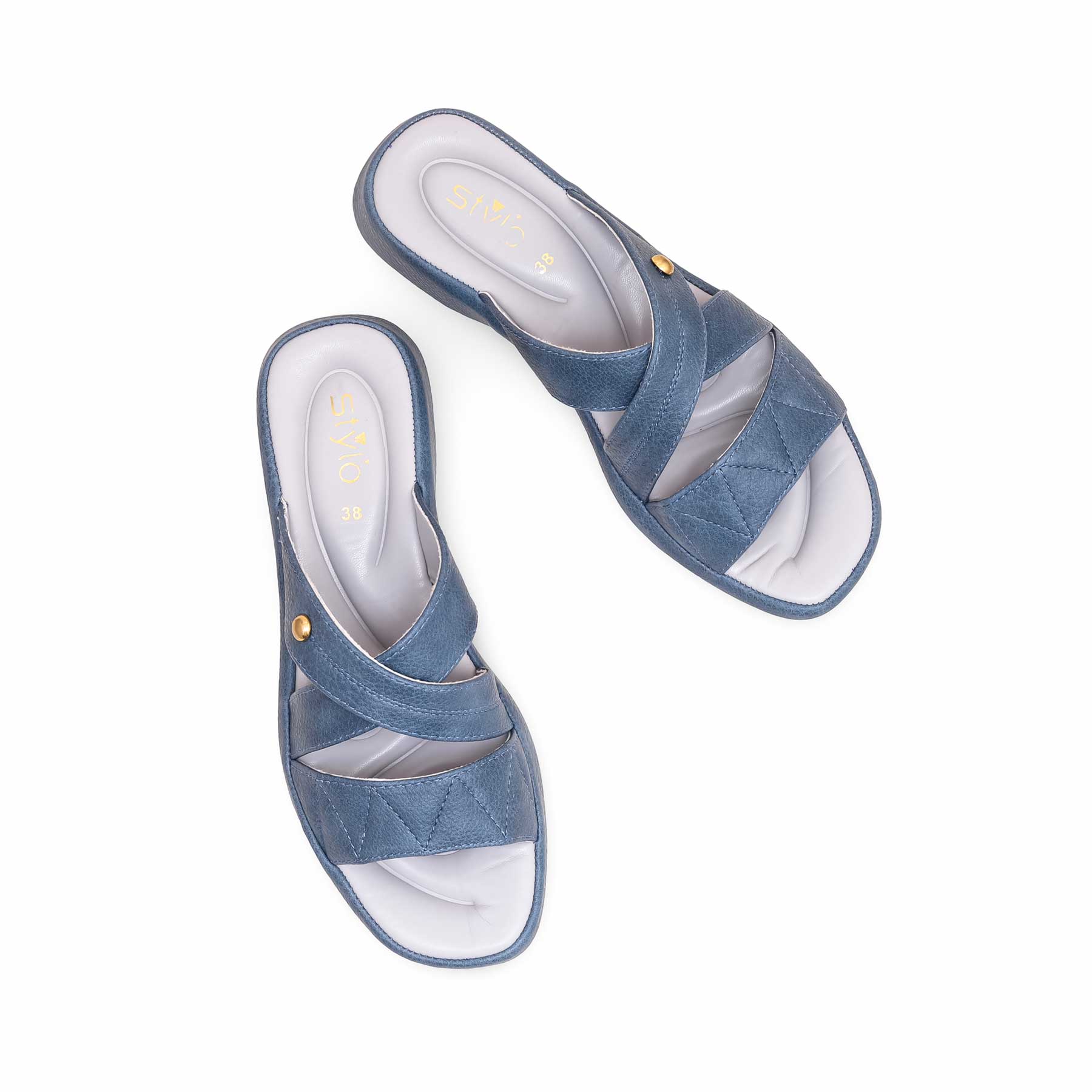 Sky Blue Formal Slipper PU0403 - Image 4