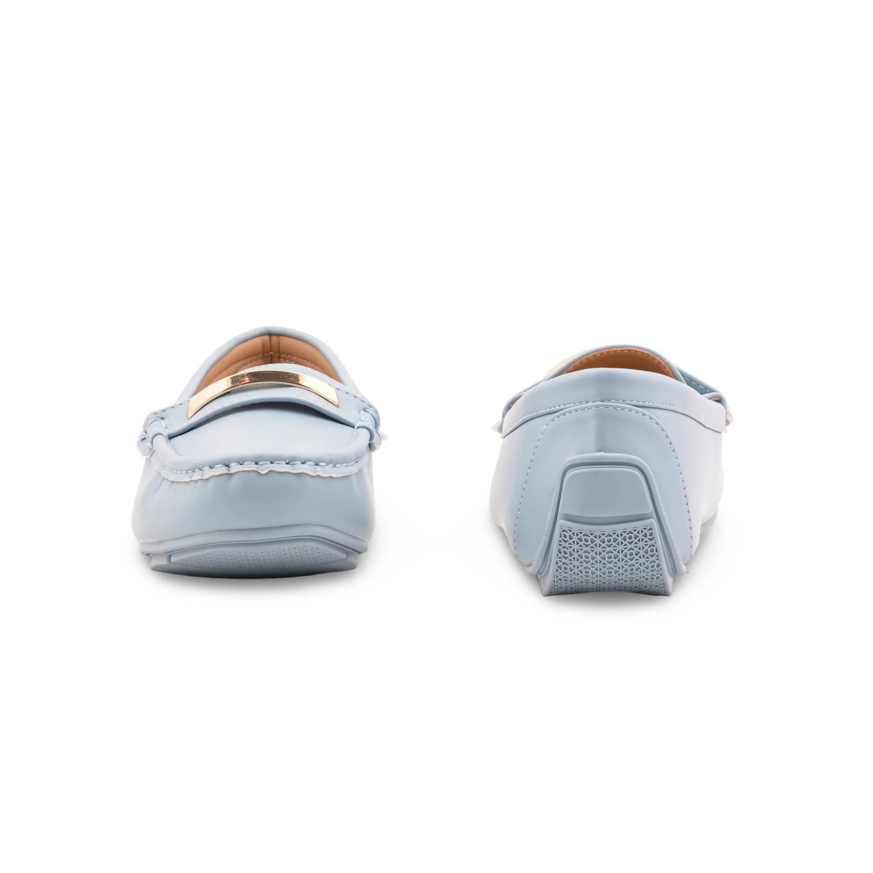 Sky Blue Moccasin For Women WN4511 - Image 4