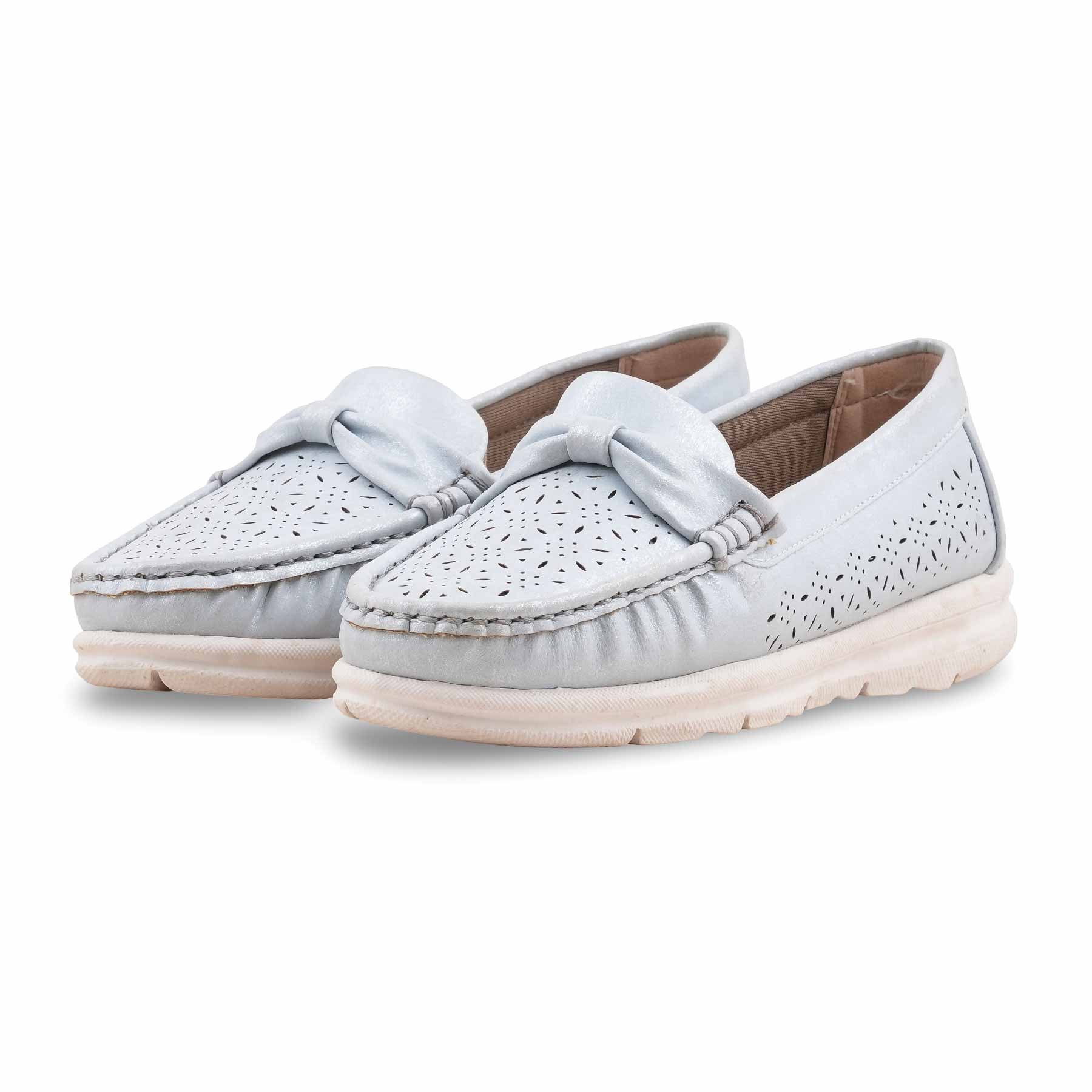 Sky Blue Moccasin For Women WNS005 - Image 3