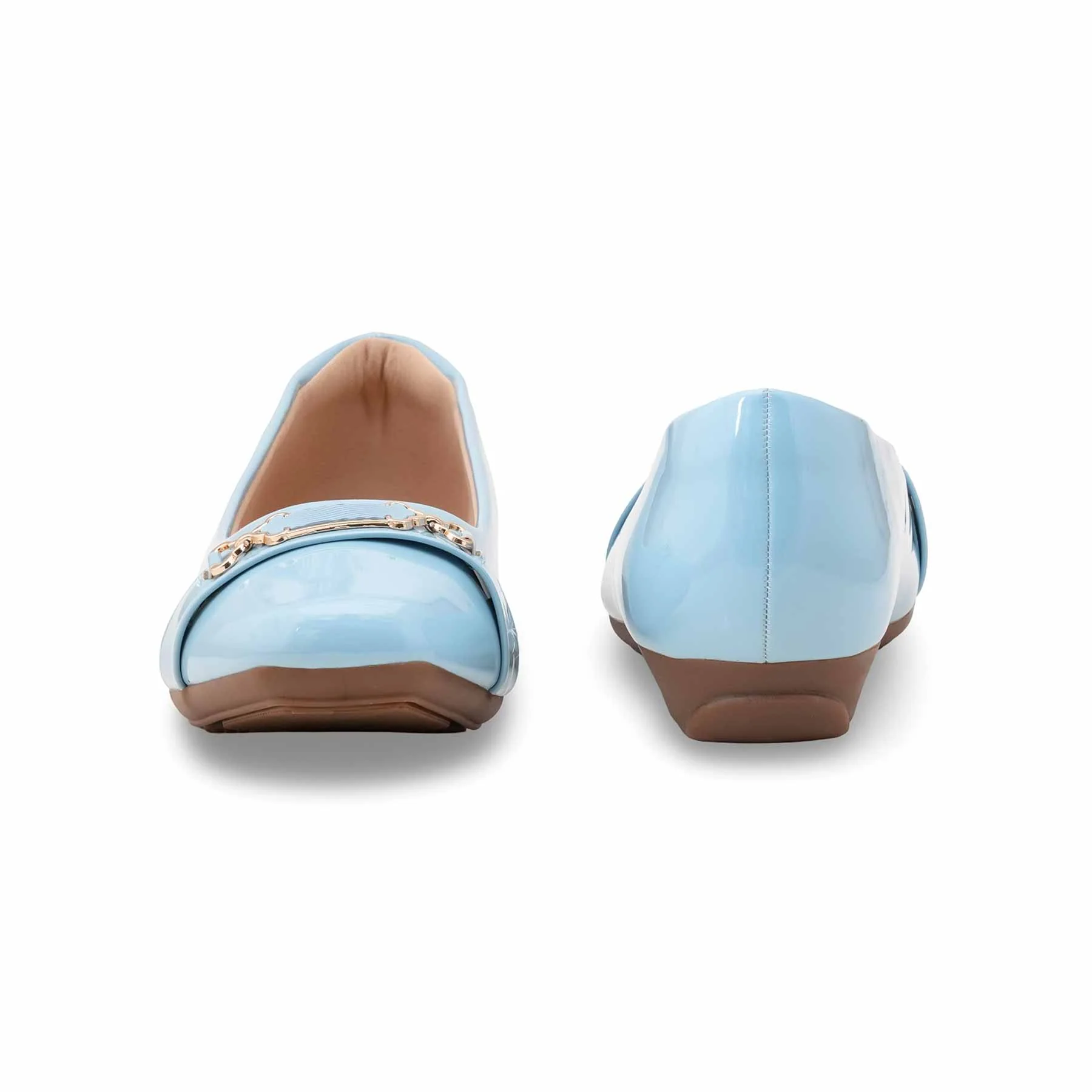 Sky Blue Pumps For Women WN1289 - Image 4