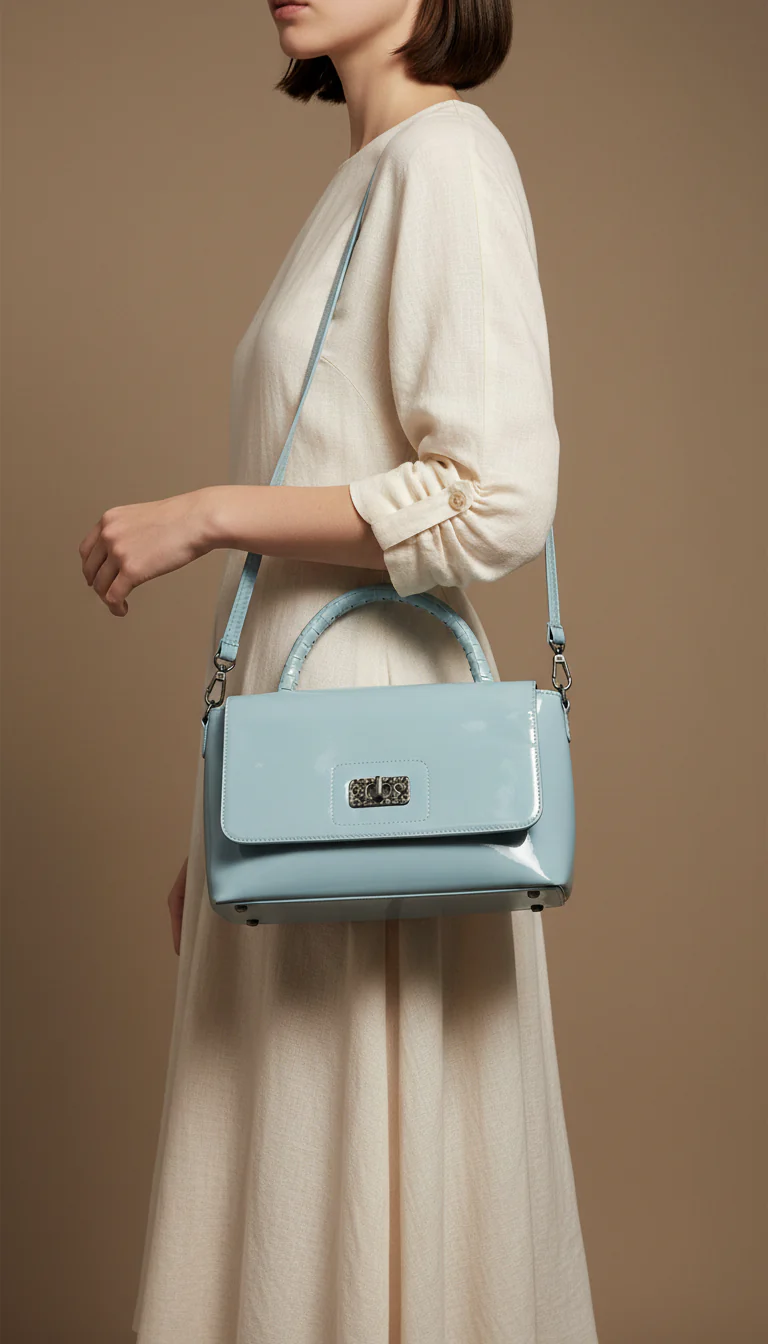 Sky Blue Women Formal Shoulder Bag P55812