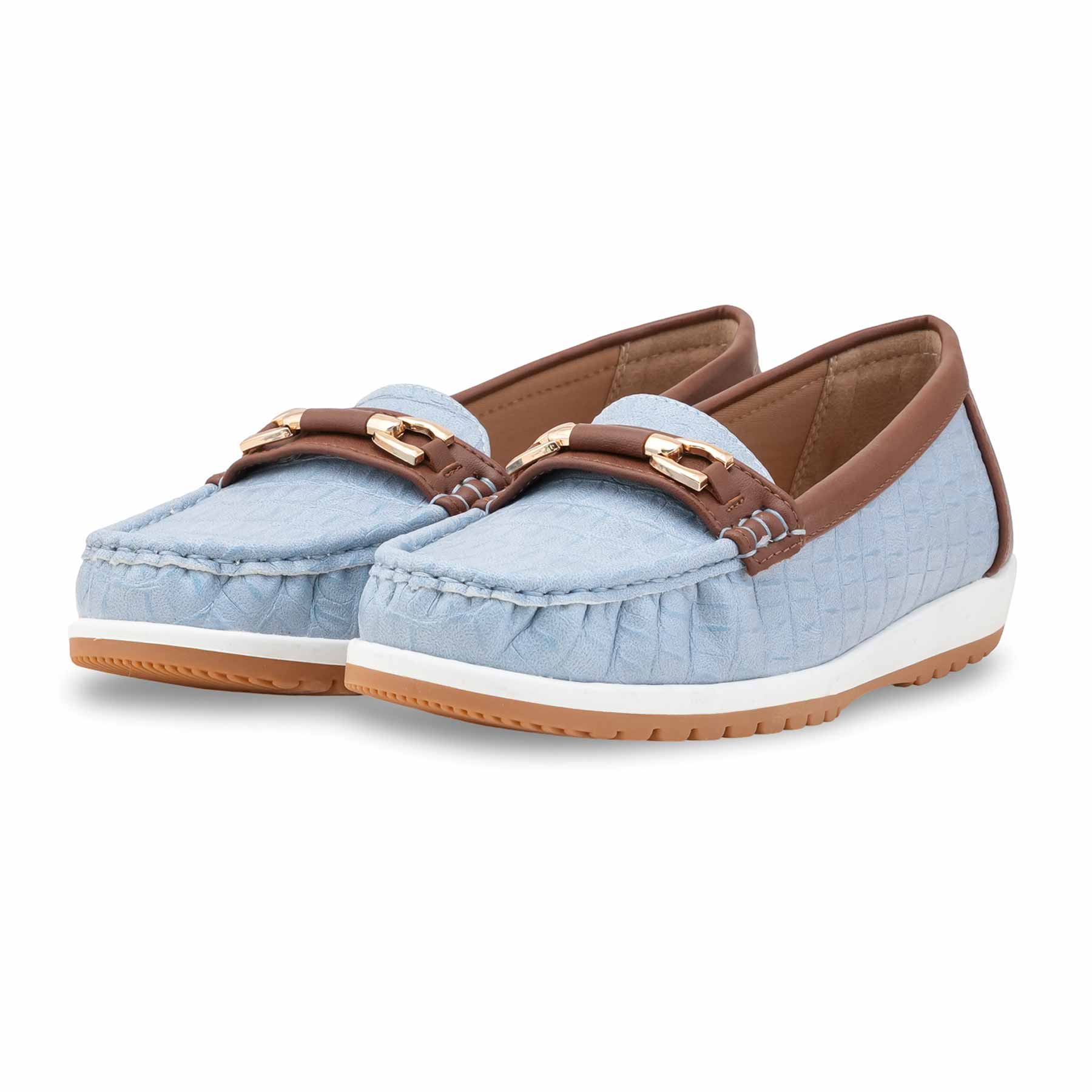 Sky Blue Women Moccasin WN4522 - Image 3