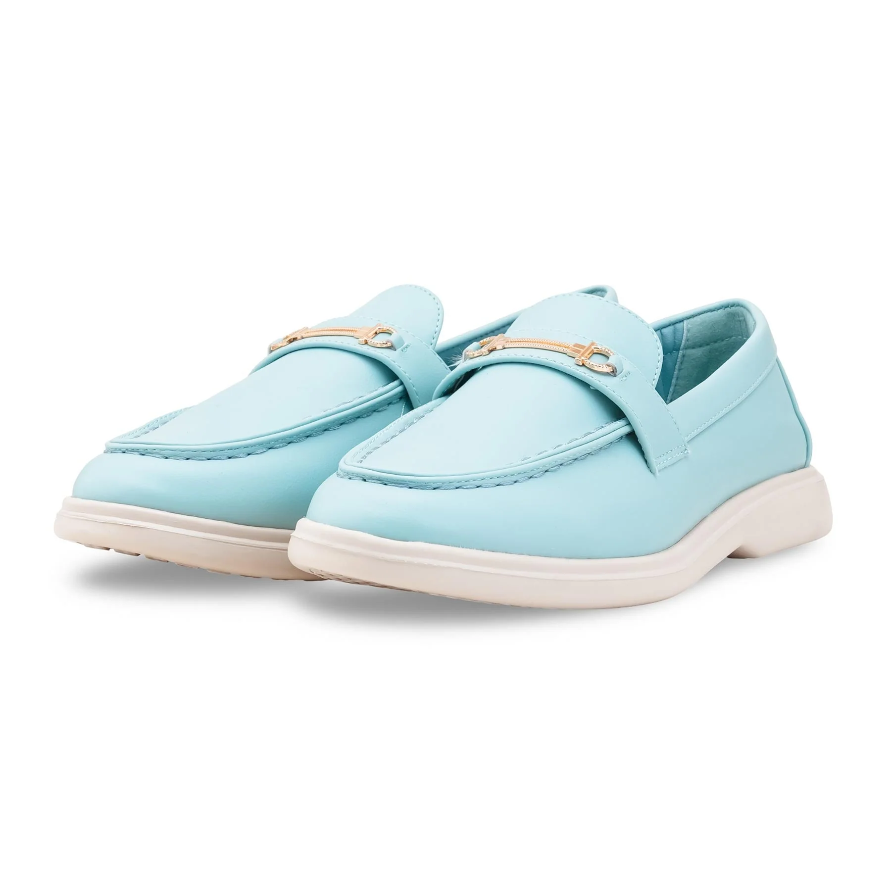 Sky Blue Women Moccasin WN4525 - Image 3