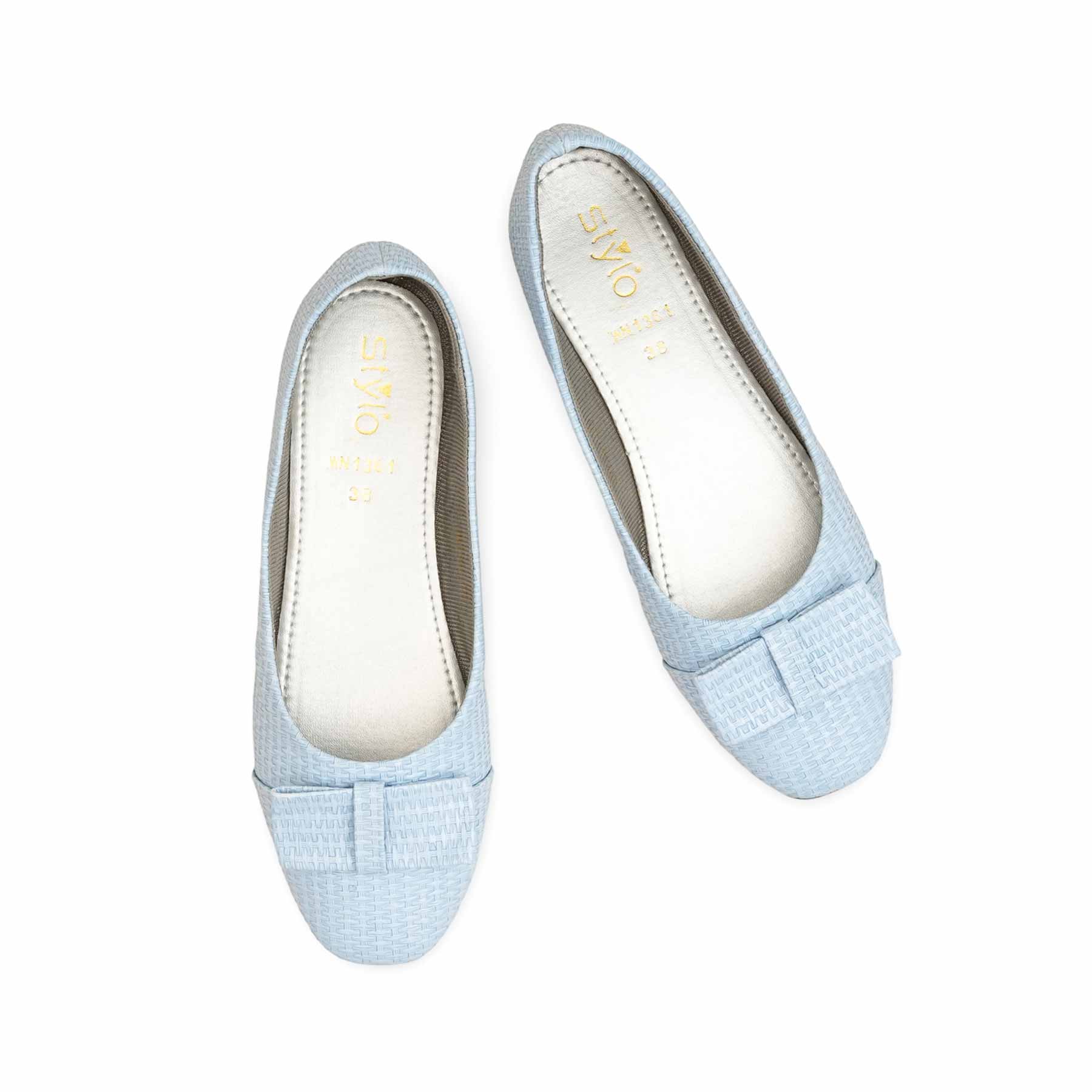 Sky Blue Women Pumps WN1361 - Image 6