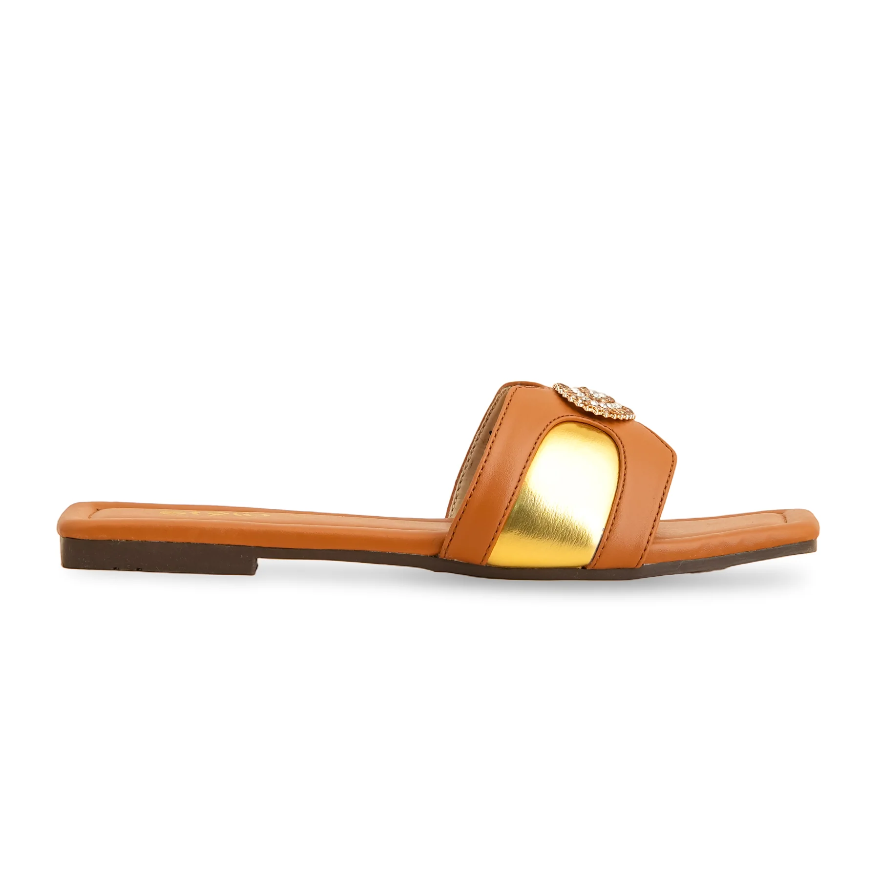 Tan Casual Slipper CL2047 - Image 2