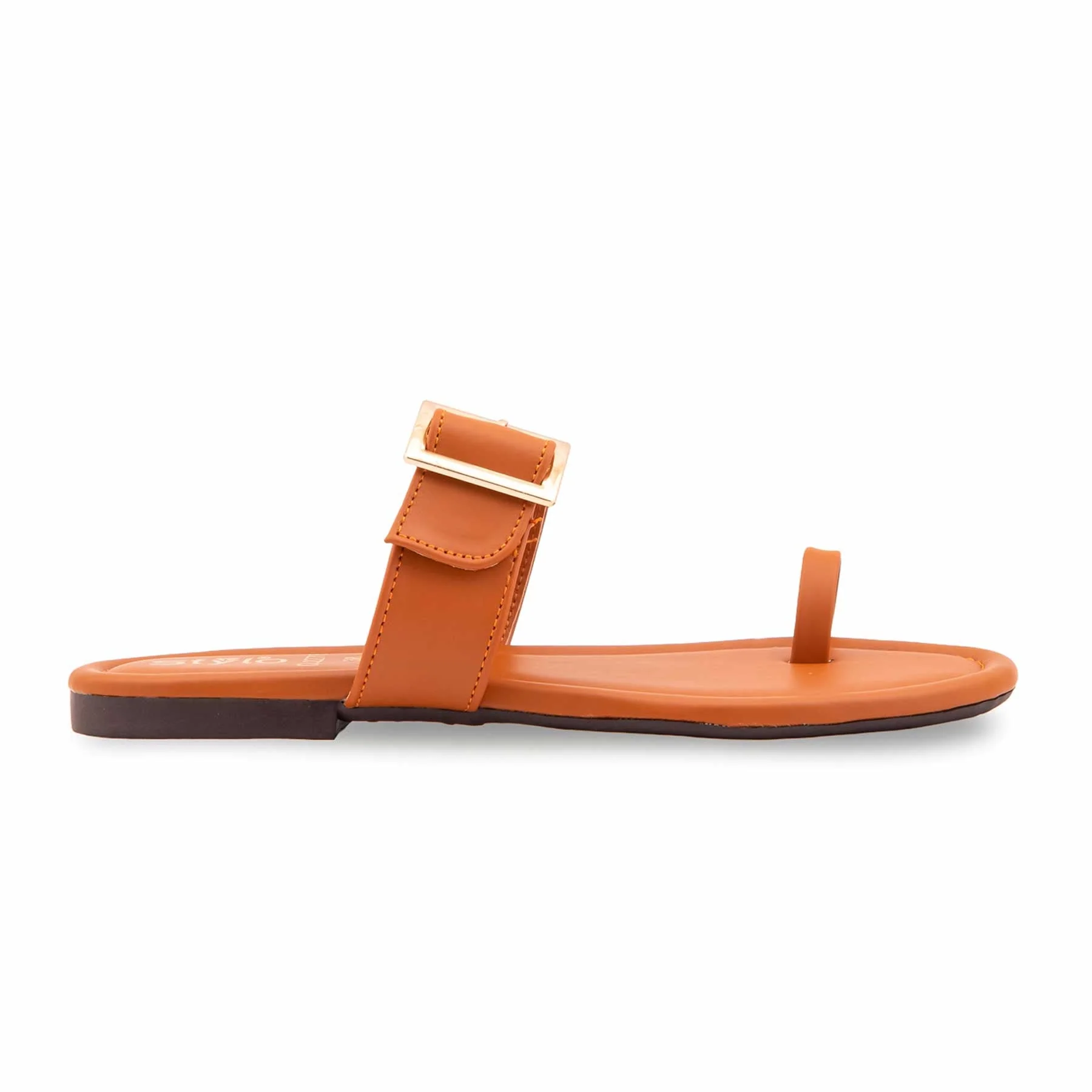 Tan Casual Chappal For Ladies CL2278 - Image 2