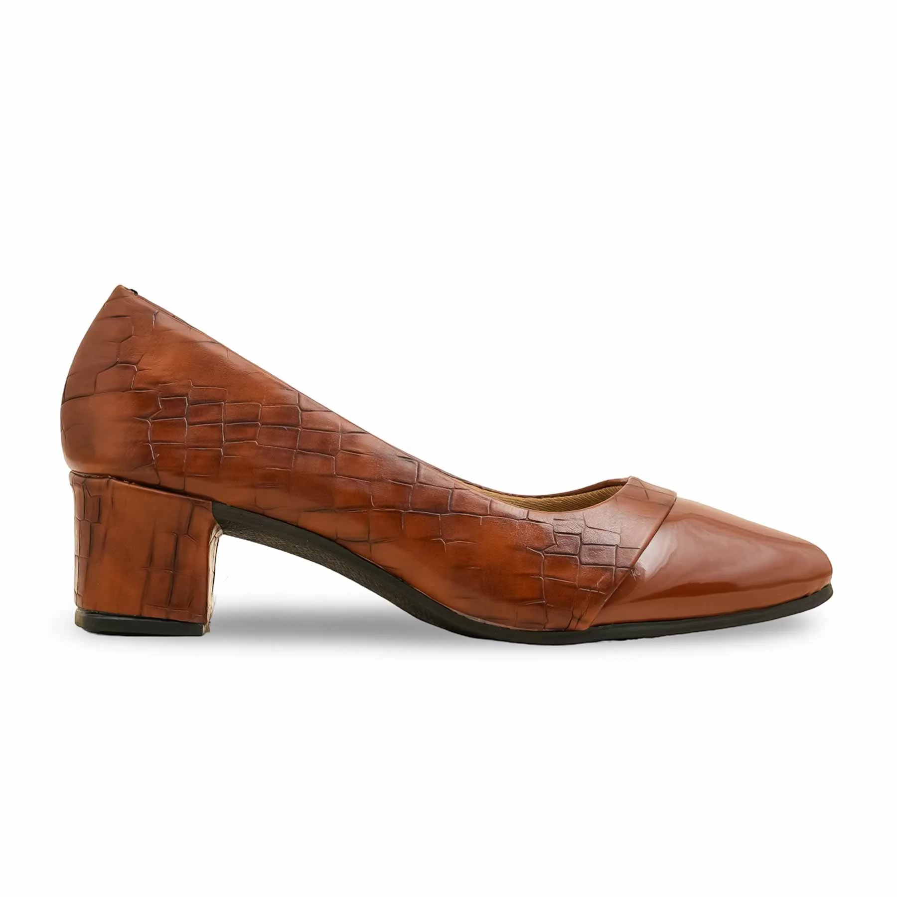 Tan Court Shoes WN7498 - Image 2