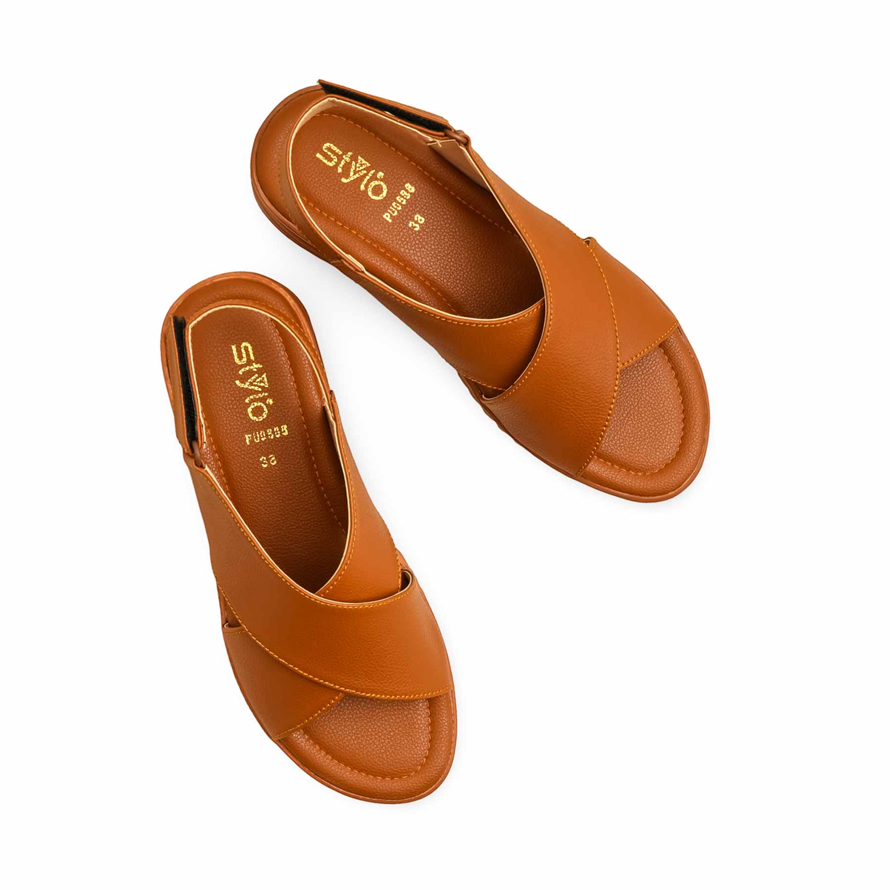 Tan Formal Sandal PU0588 - Image 5