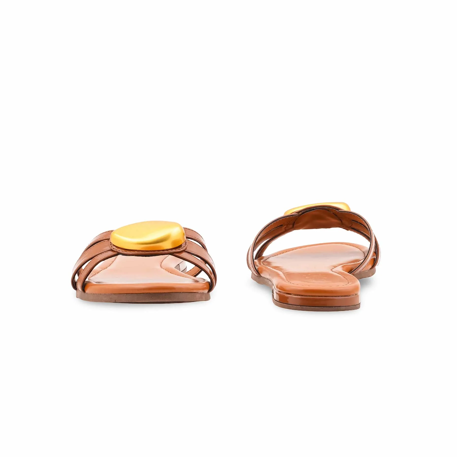 Tan Formal Slipper For Ladies FR5483 - Image 4