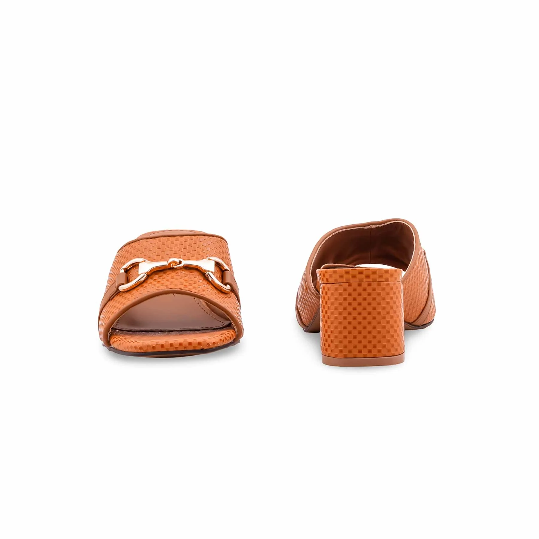 Tan Formal Slipper For Ladies FR8447 - Image 4