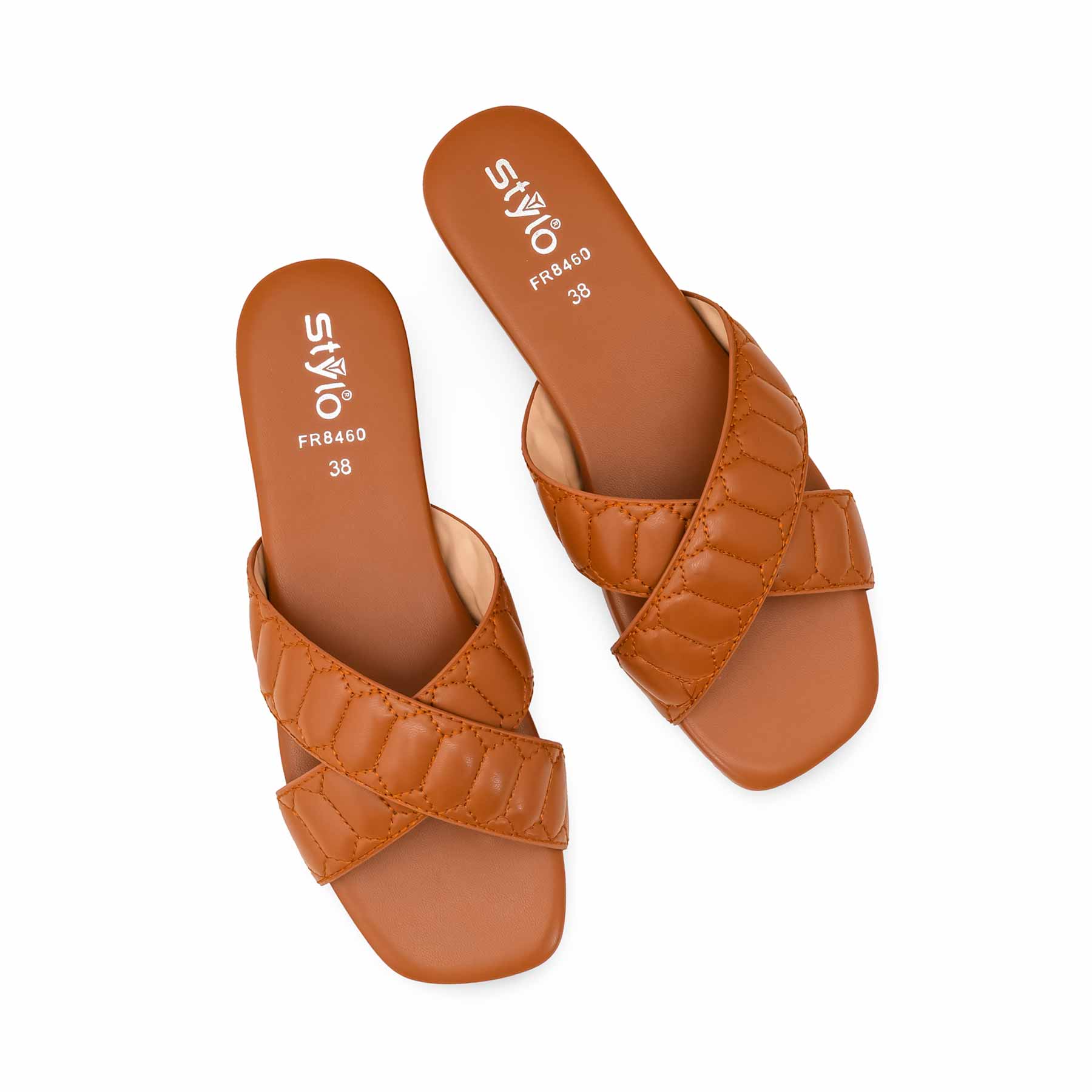 Tan Formal Slipper For Ladies FR8460 - Image 3