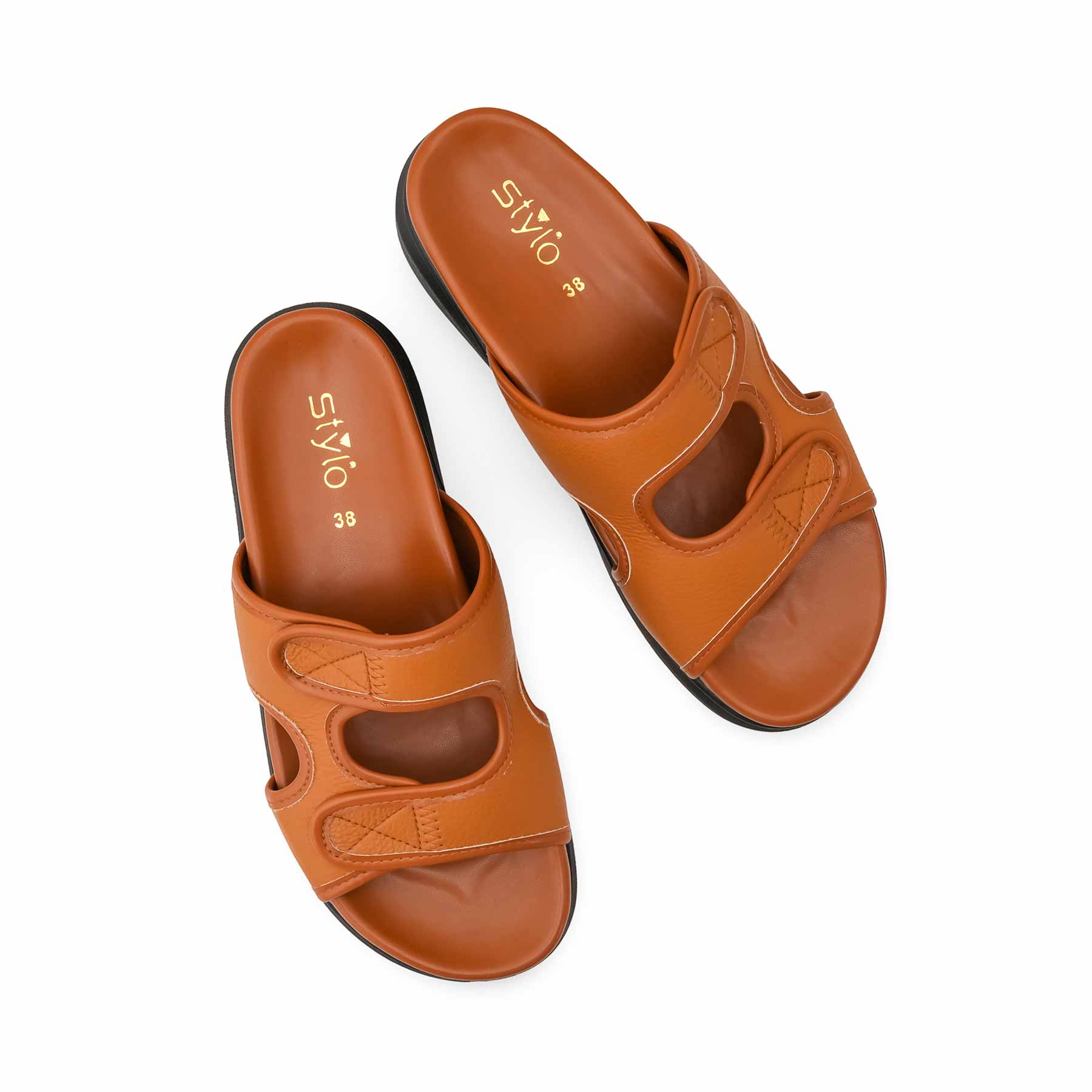 Tan Formal Women Slipper PU0626 - Image 5