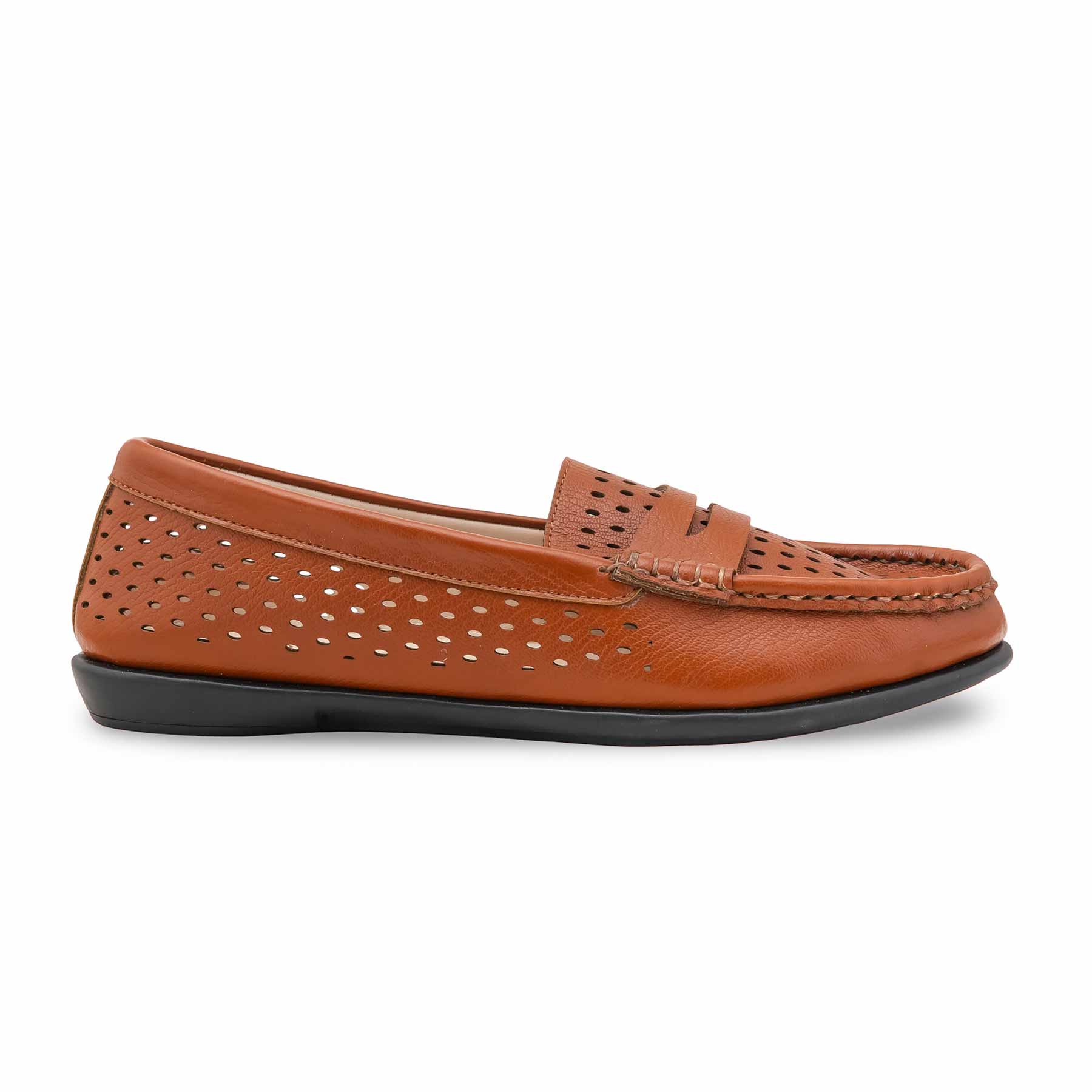Tan Moccasin For Ladies WN4491 - Image 2
