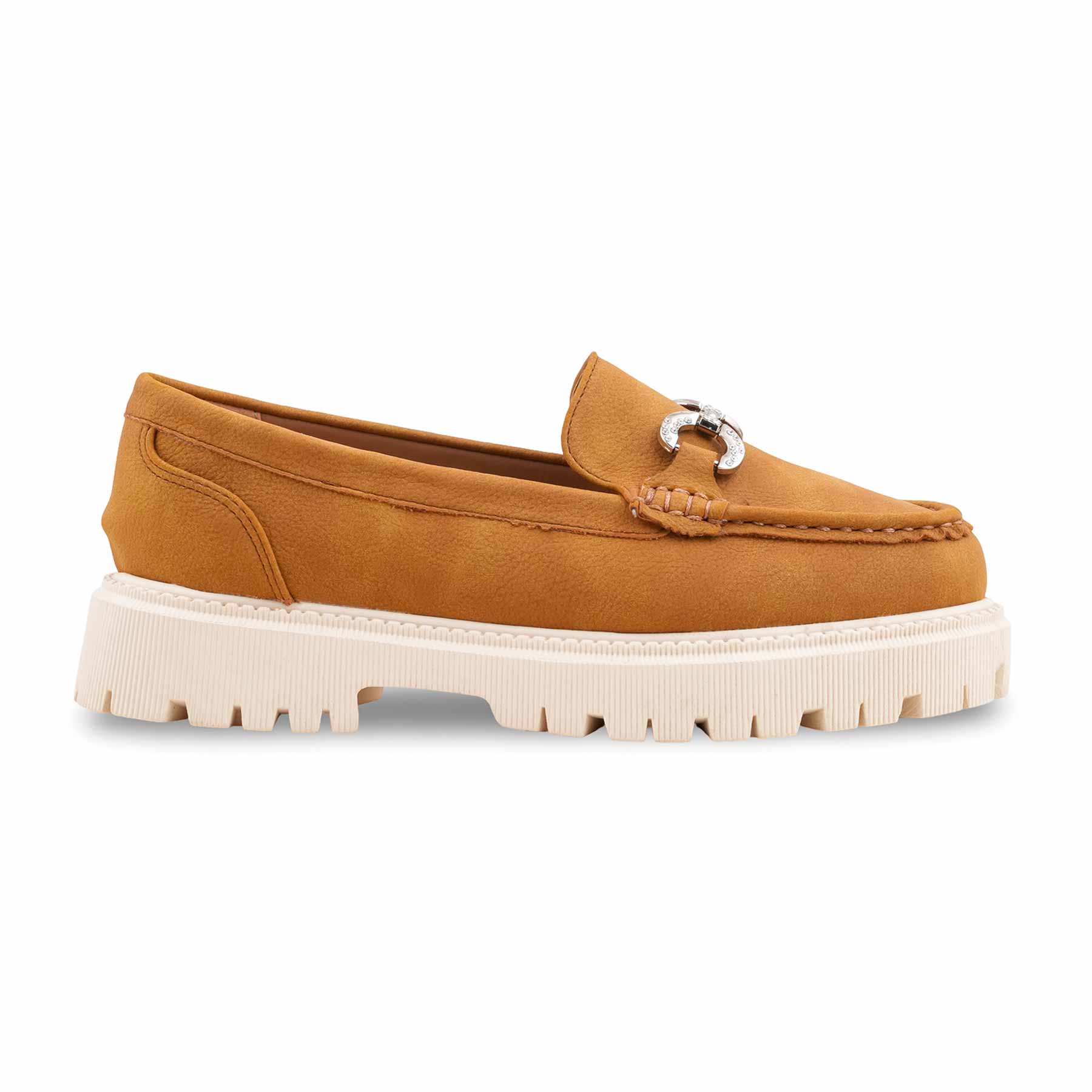 Tan Moccasin For Ladies WN4531 - Image 2