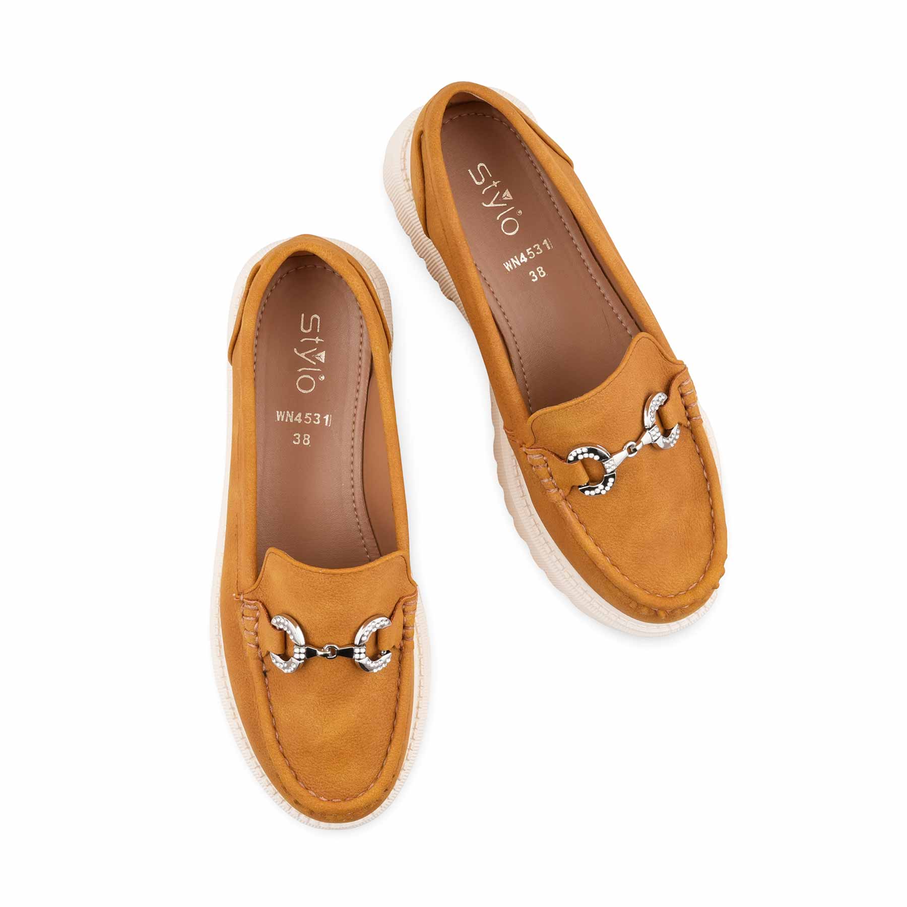 Tan Moccasin For Ladies WN4531 - Image 5