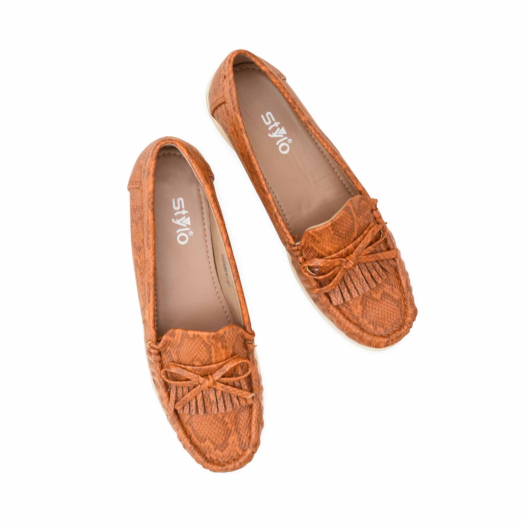 Tan Moccasin For Women WNS004 - Image 5