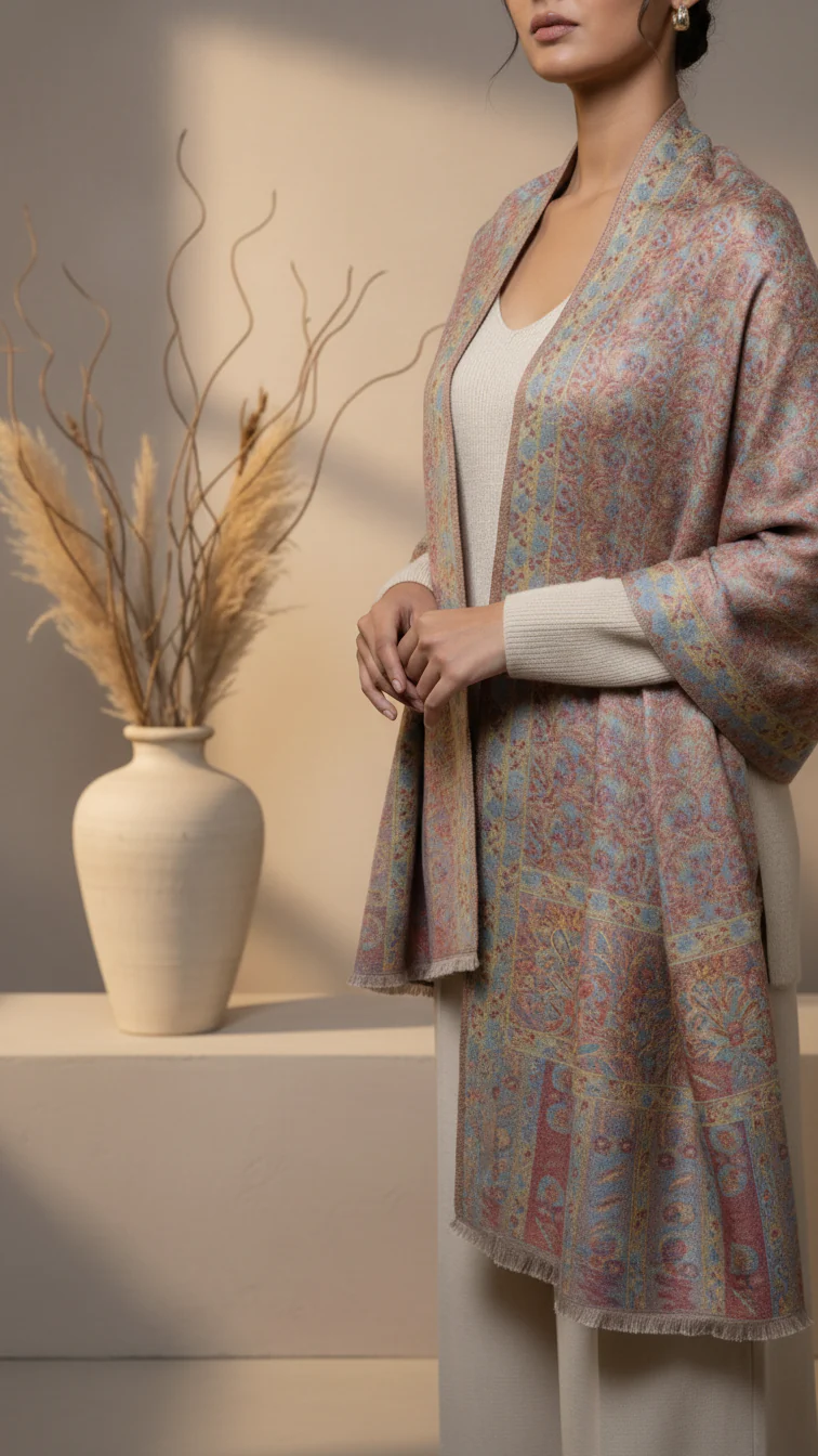 Tan Winter Stole PW5744