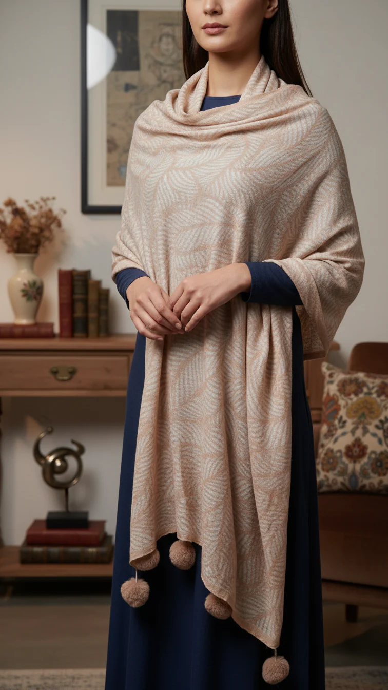 Tan Winter Stole PW5745