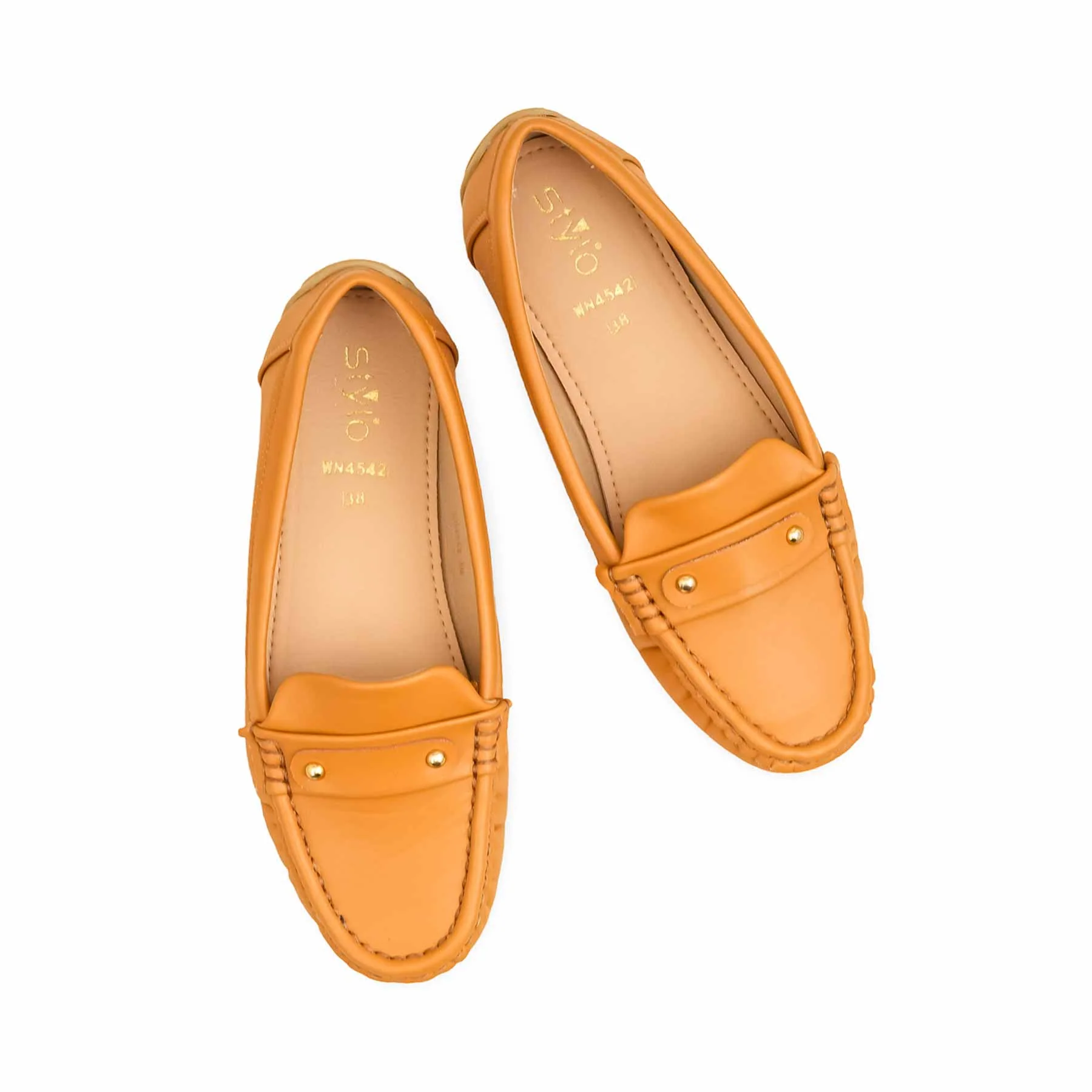 Tan Women Pumps WN4542 - Image 6