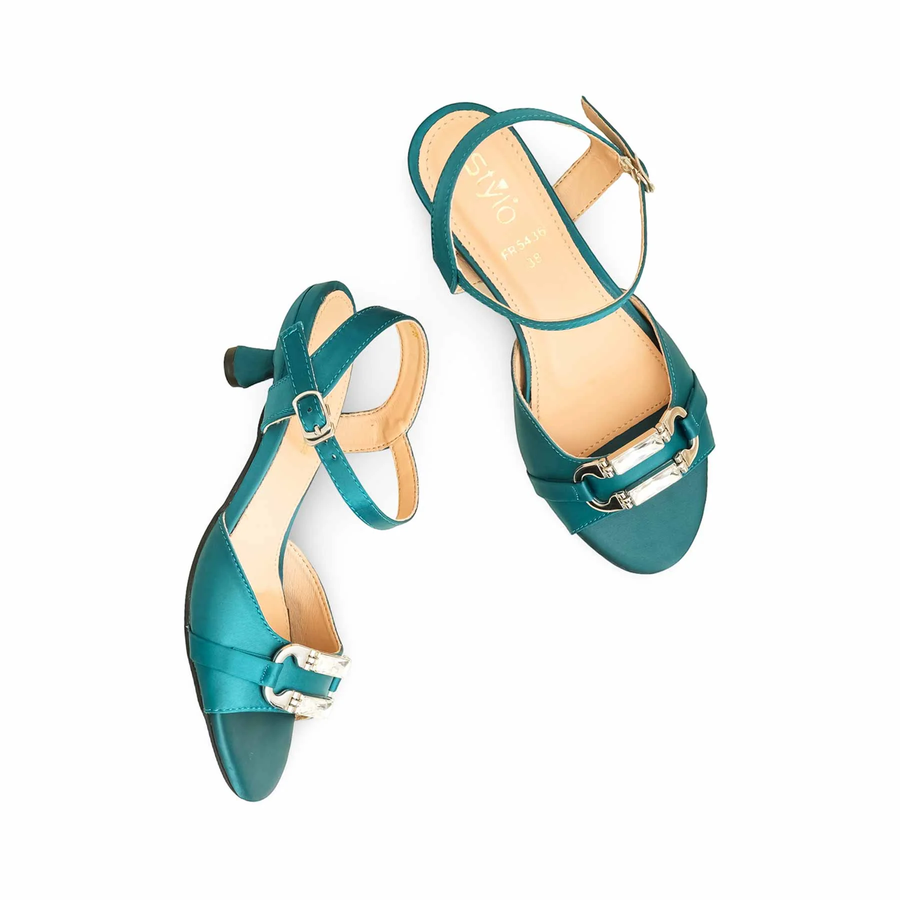 Teal Blue Formal Sandal FR5436 - Image 5