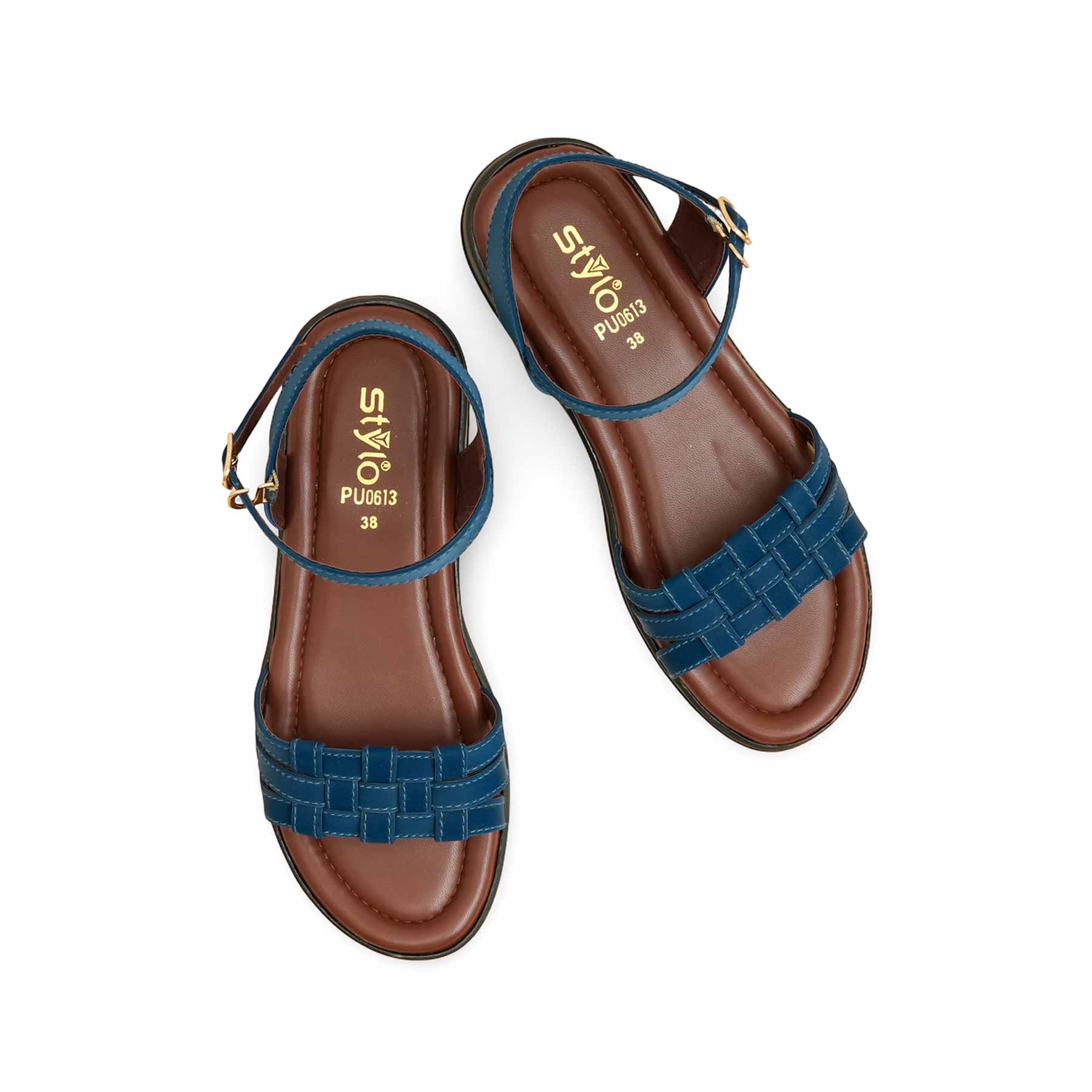 Teal Blue Formal Sandal PU0613 - Image 5