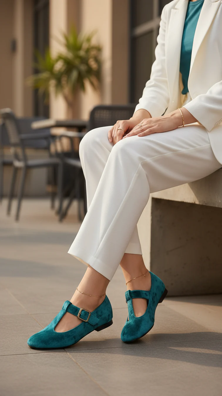 Teal Blue Pumps For Women WN1311