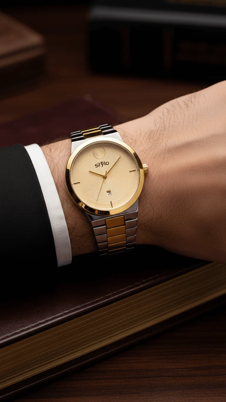 Two Tone Gents Watch J34113 - Image 2