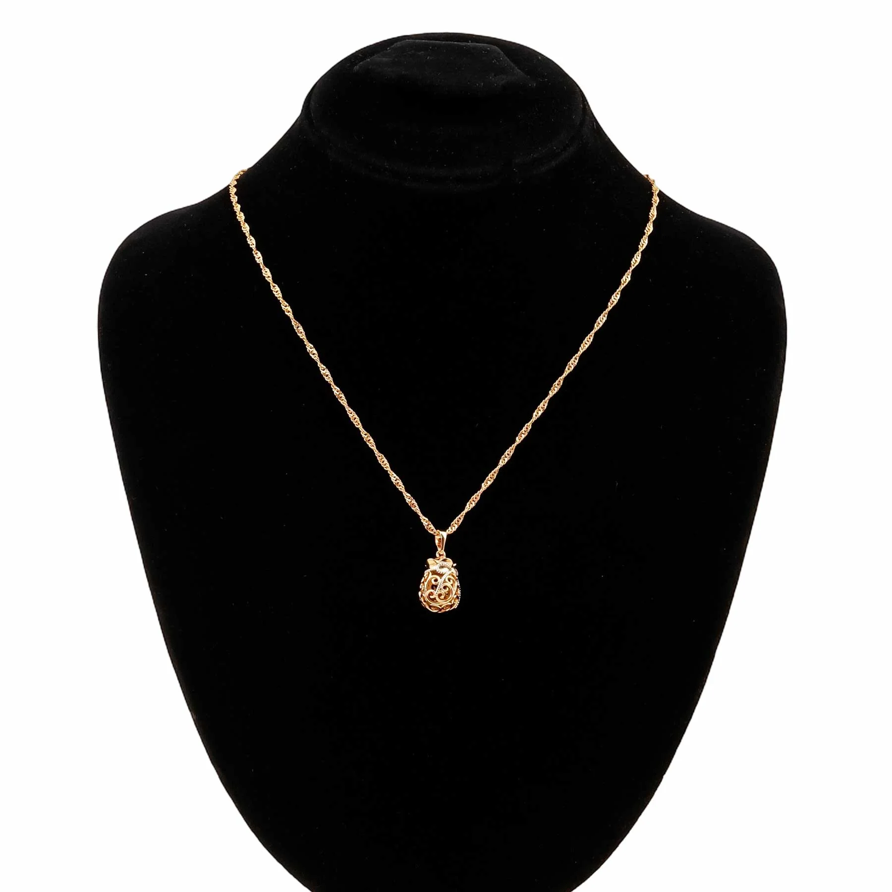 Two Tone Pendant J42886 - Image 2