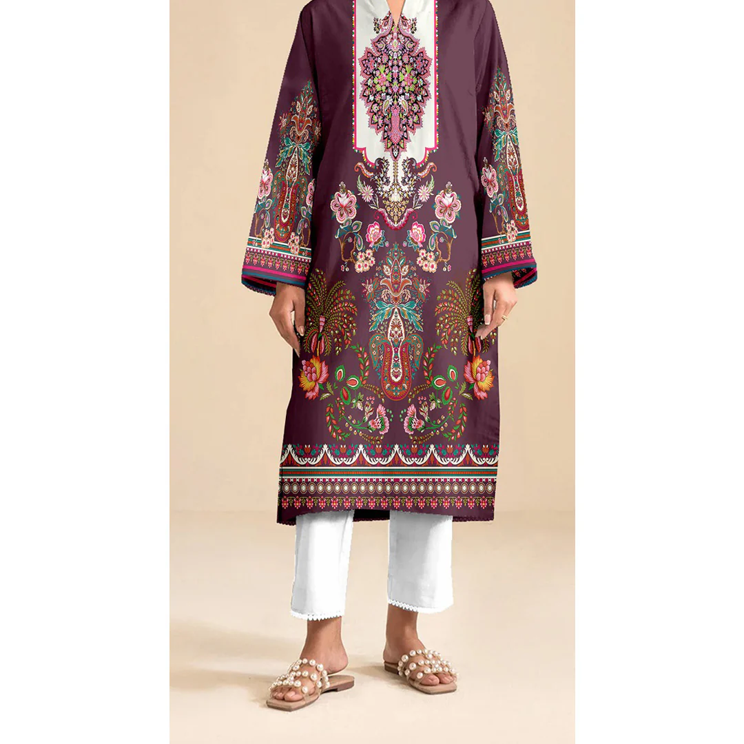 Unstitched Printed Shirt UW5063 - Image 2