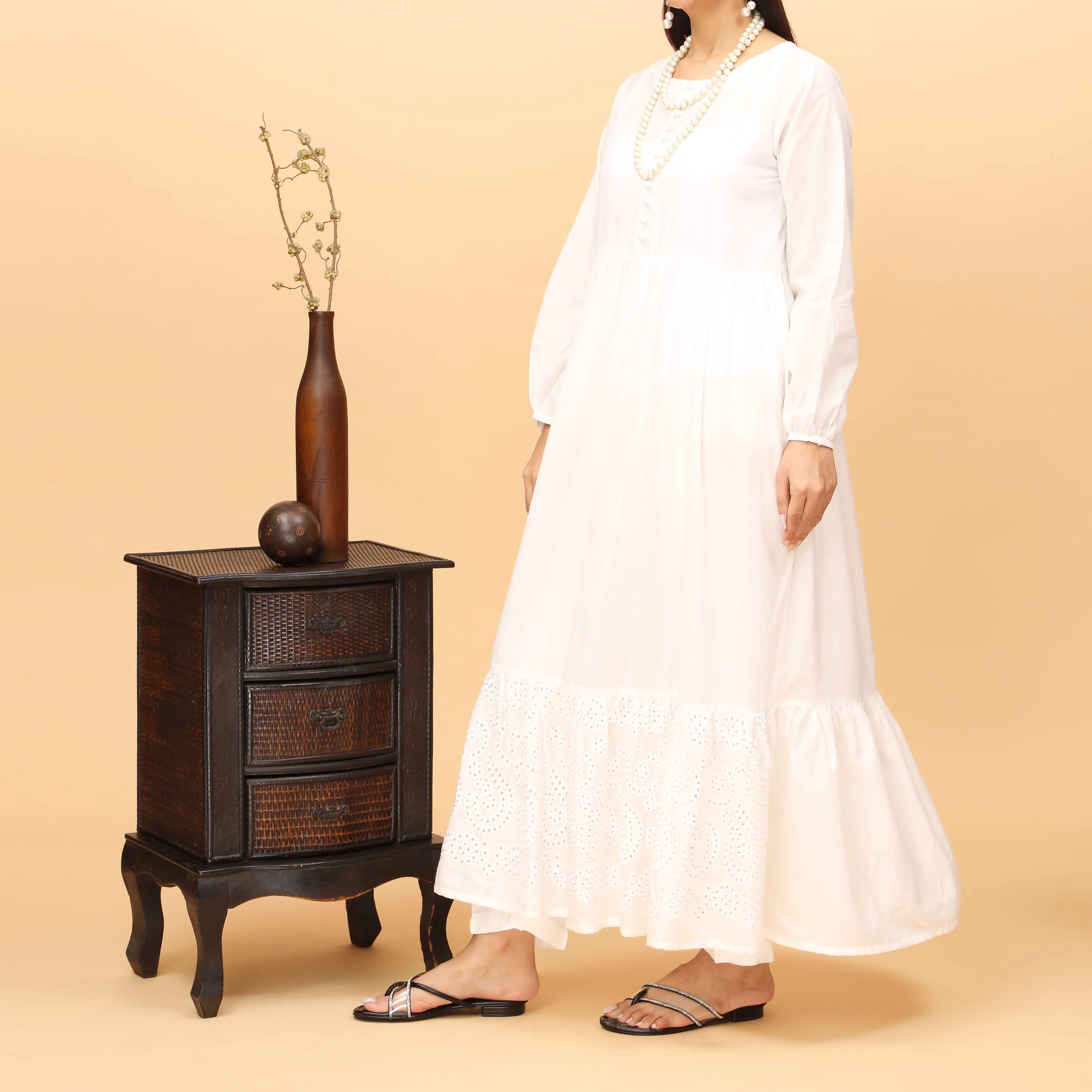 1PC Cambric Long Shirt PS4044 - Image 2
