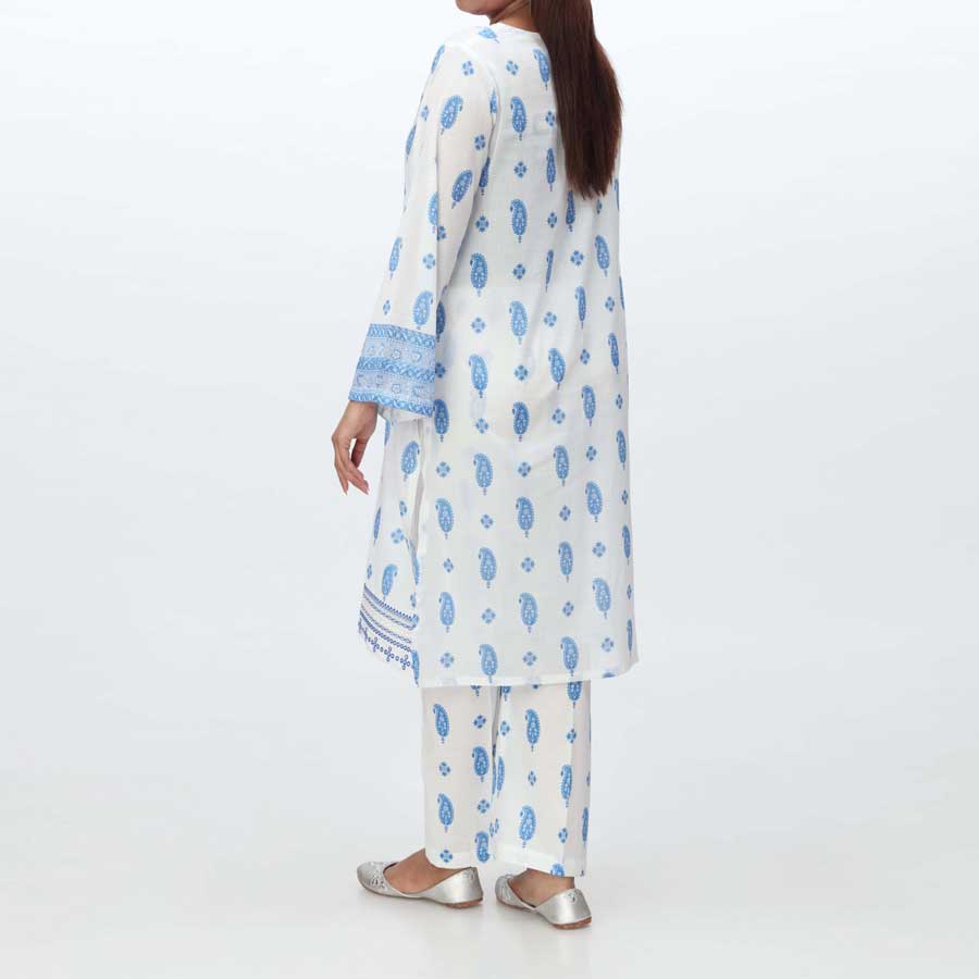 2PC- Embroidered Cambric Suit PS4125 - Image 3