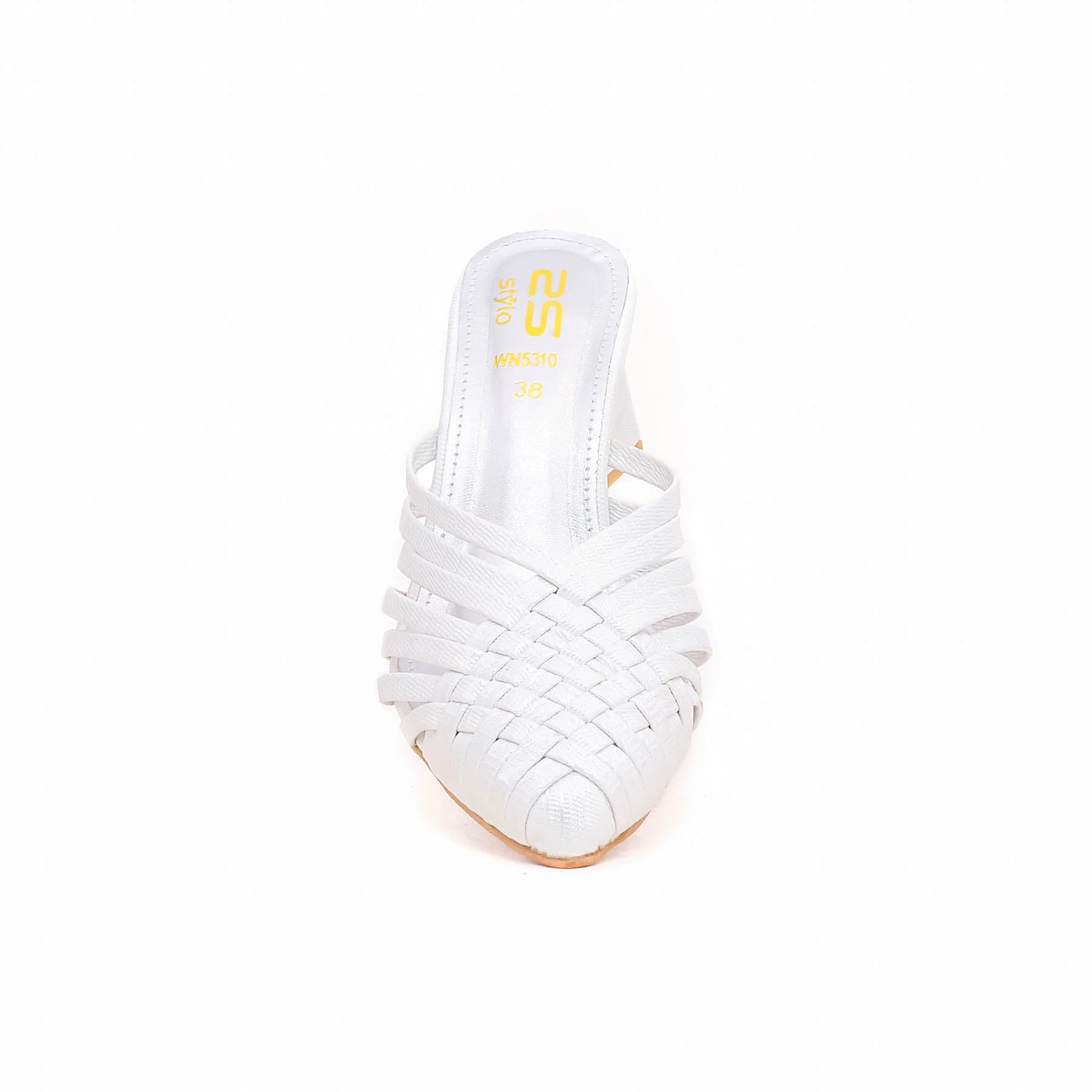 White Back Open Heels WN5310 - Image 3