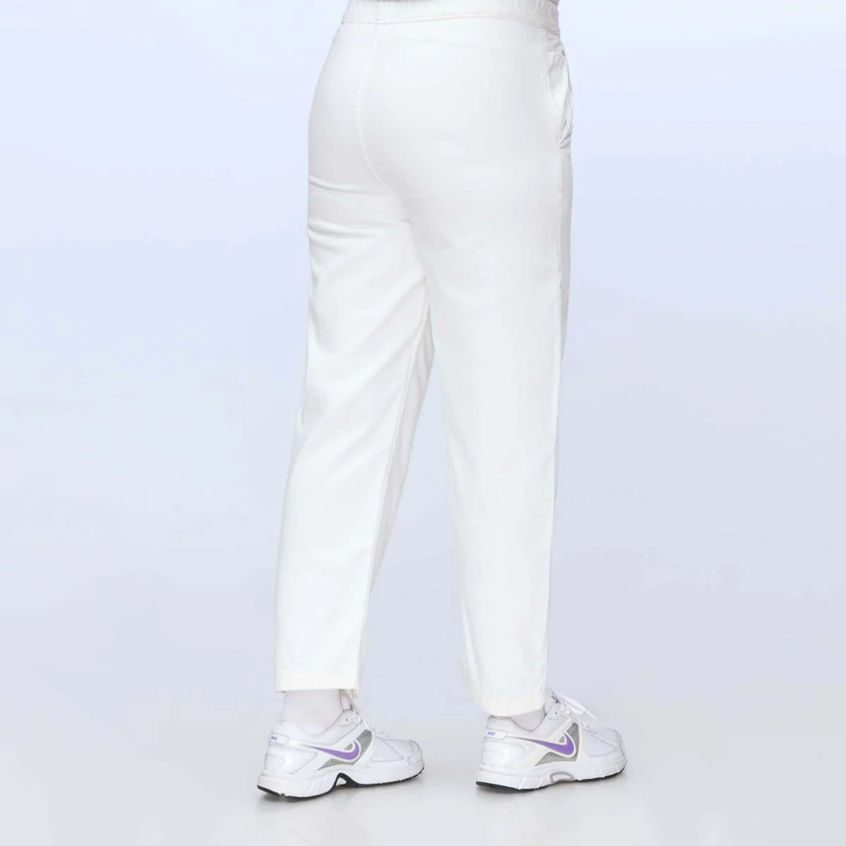 White Baggy Fit Denim Pant PS1537 - Image 2