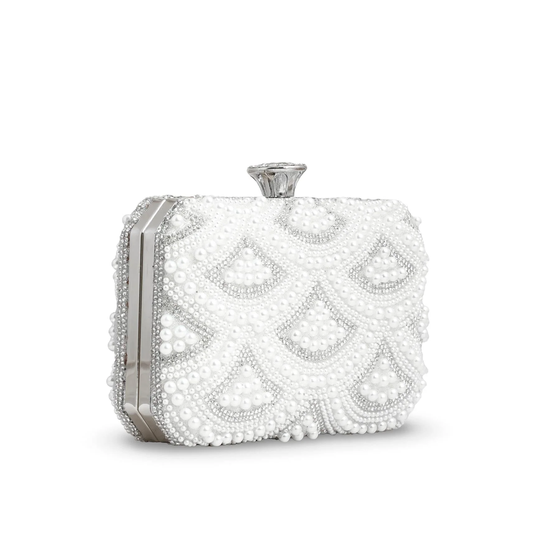 White Bridal Clutch p24277 - Image 2