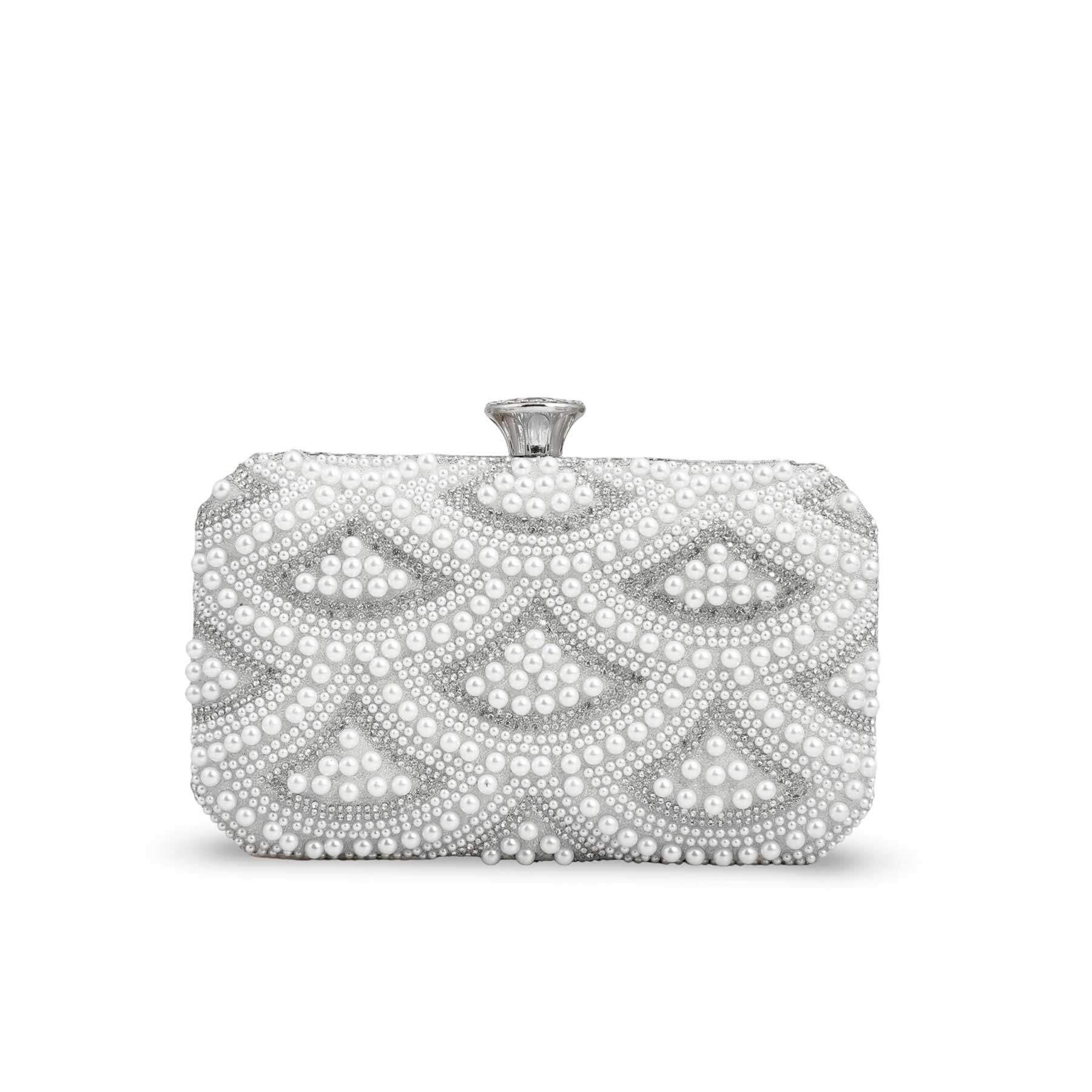 White Bridal Clutch p24277 - Image 3