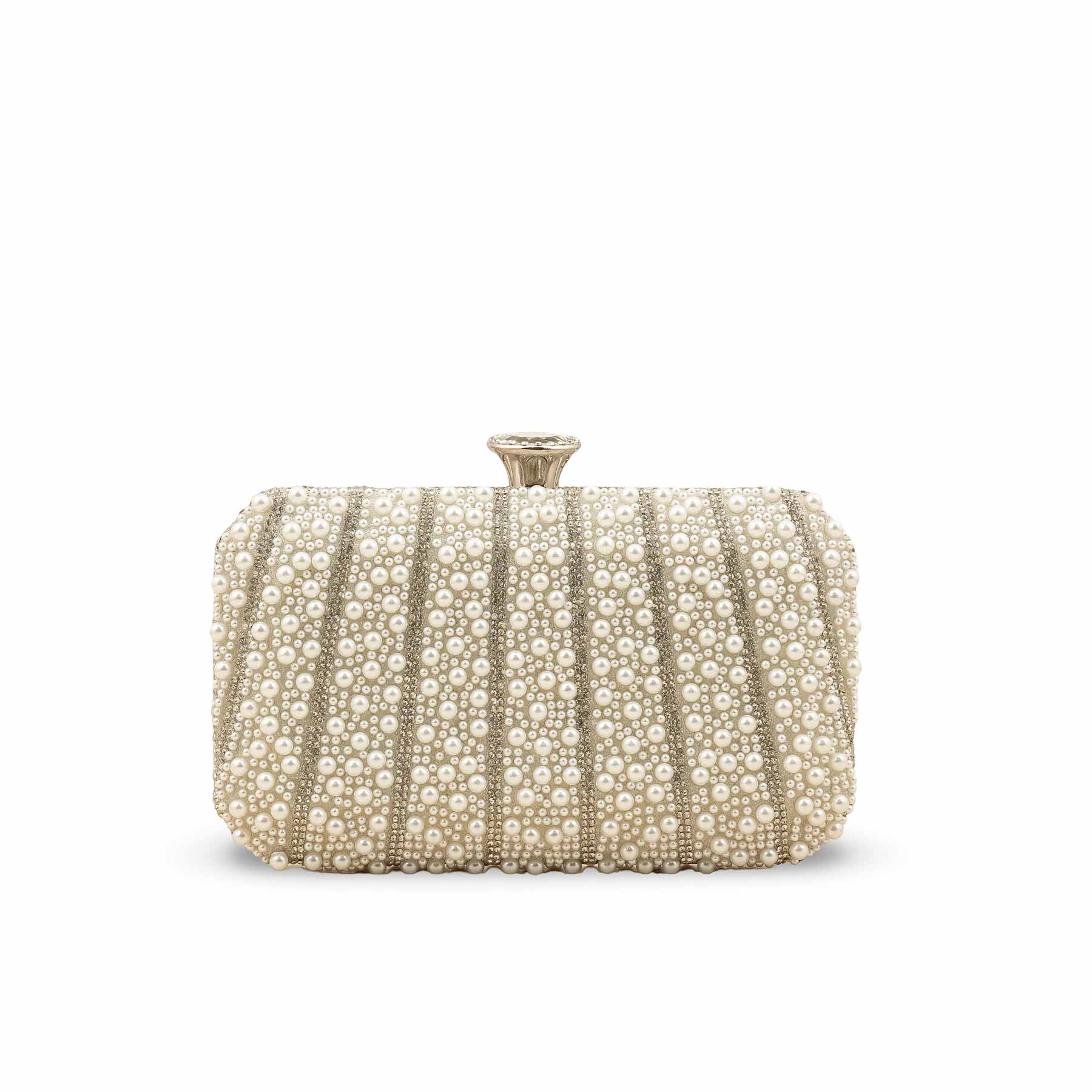 White Bridal Clutch P24281 - Image 3