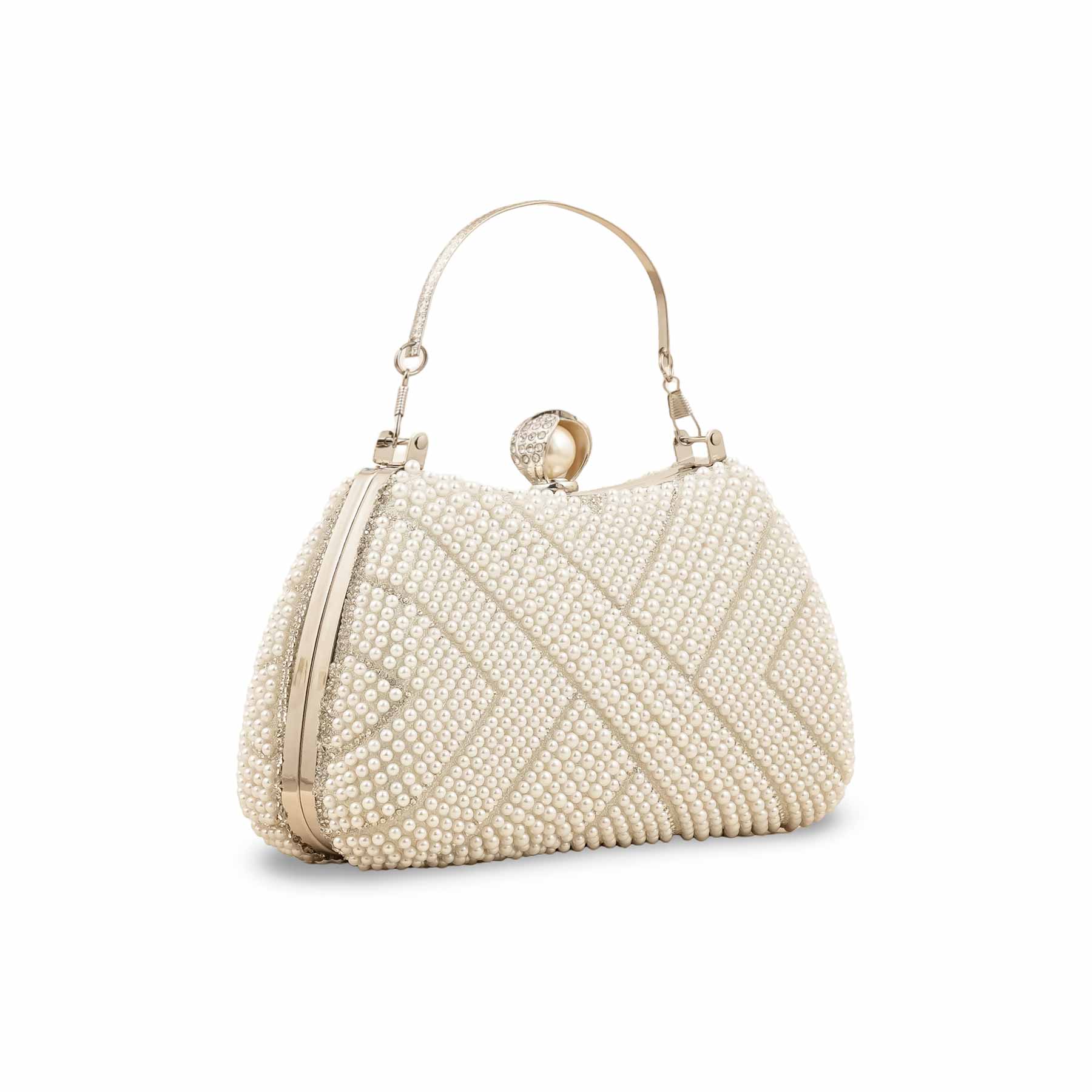 White Bridal Clutch P24287 - Image 3