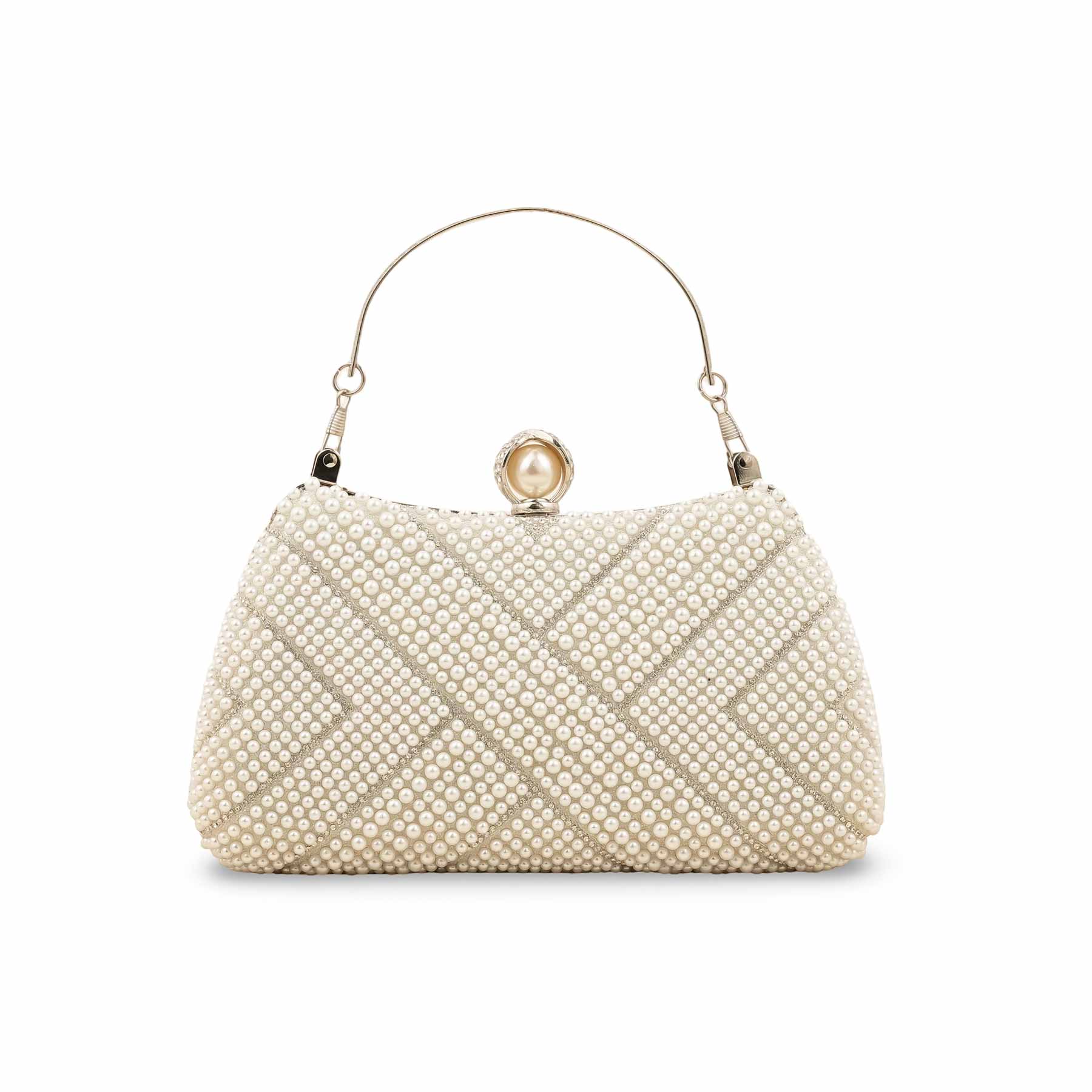 White Bridal Clutch P24287 - Image 4