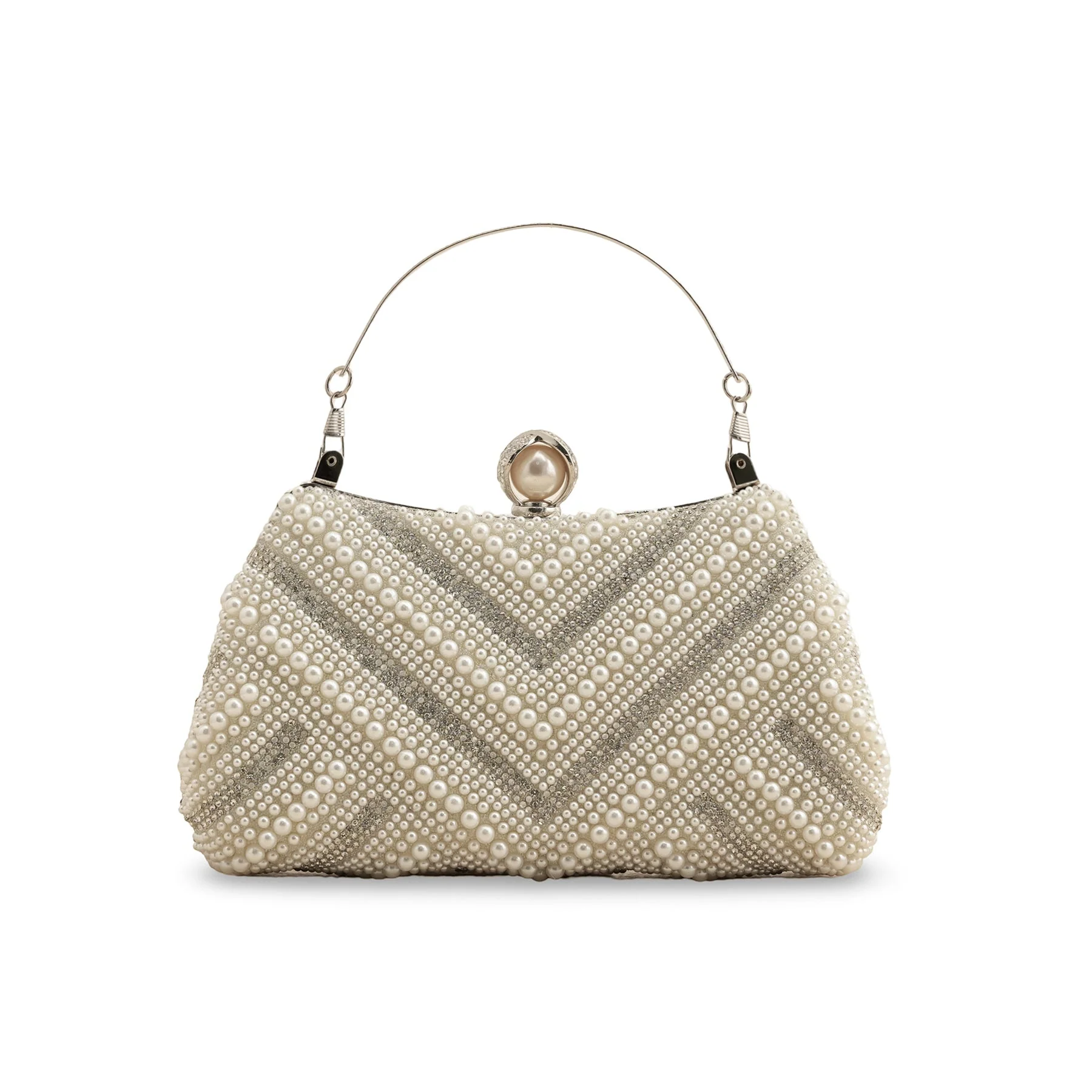 White Bridal Clutch P24289 - Image 4