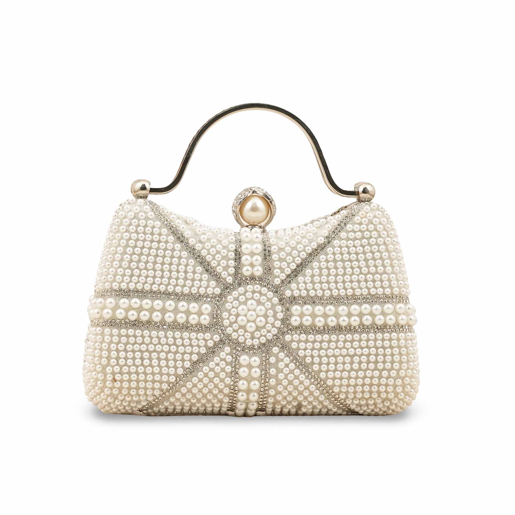 White Bridal Clutch P24291 - Image 4