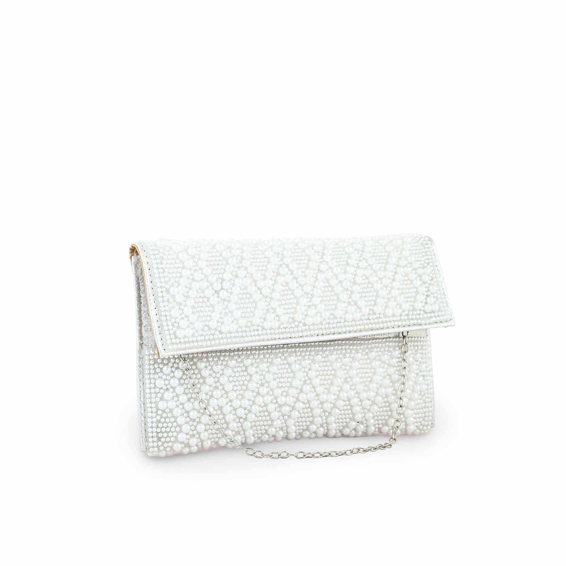 White Bridal Clutch P24353 - Image 2