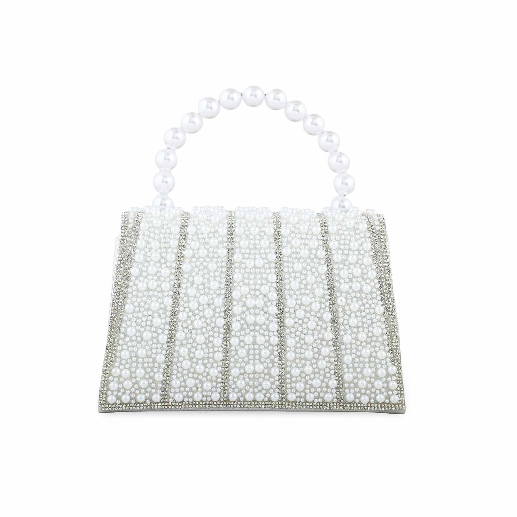 White Bridal Clutch P24367 - Image 4