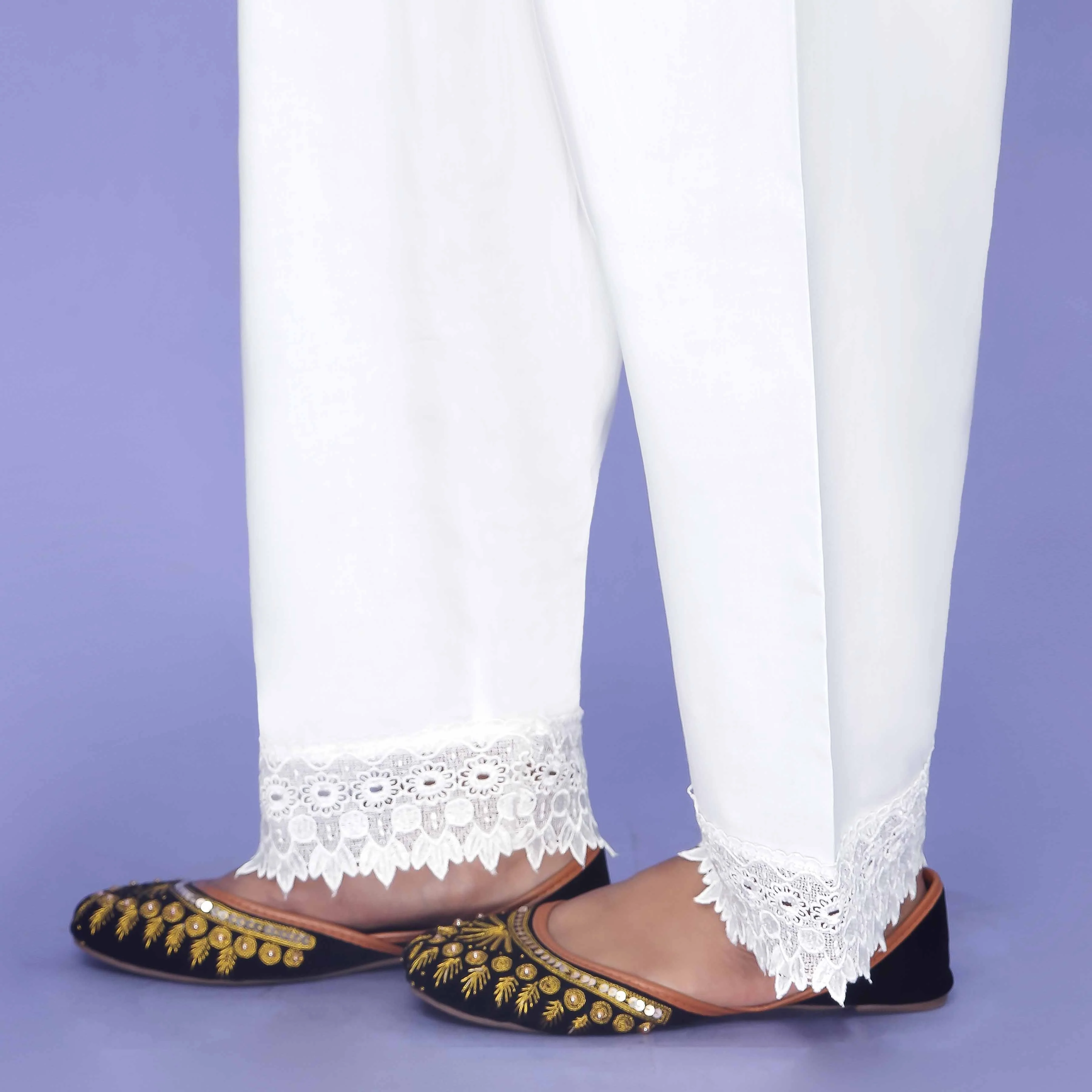 White Cambric Shalwar PL4078 - Image 3