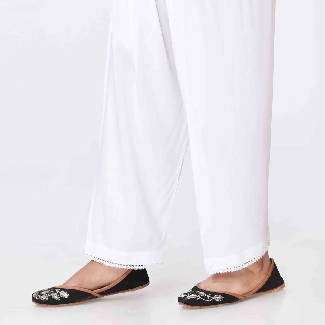 White Cambric Straight Fit Trouser PS3571 - Image 3