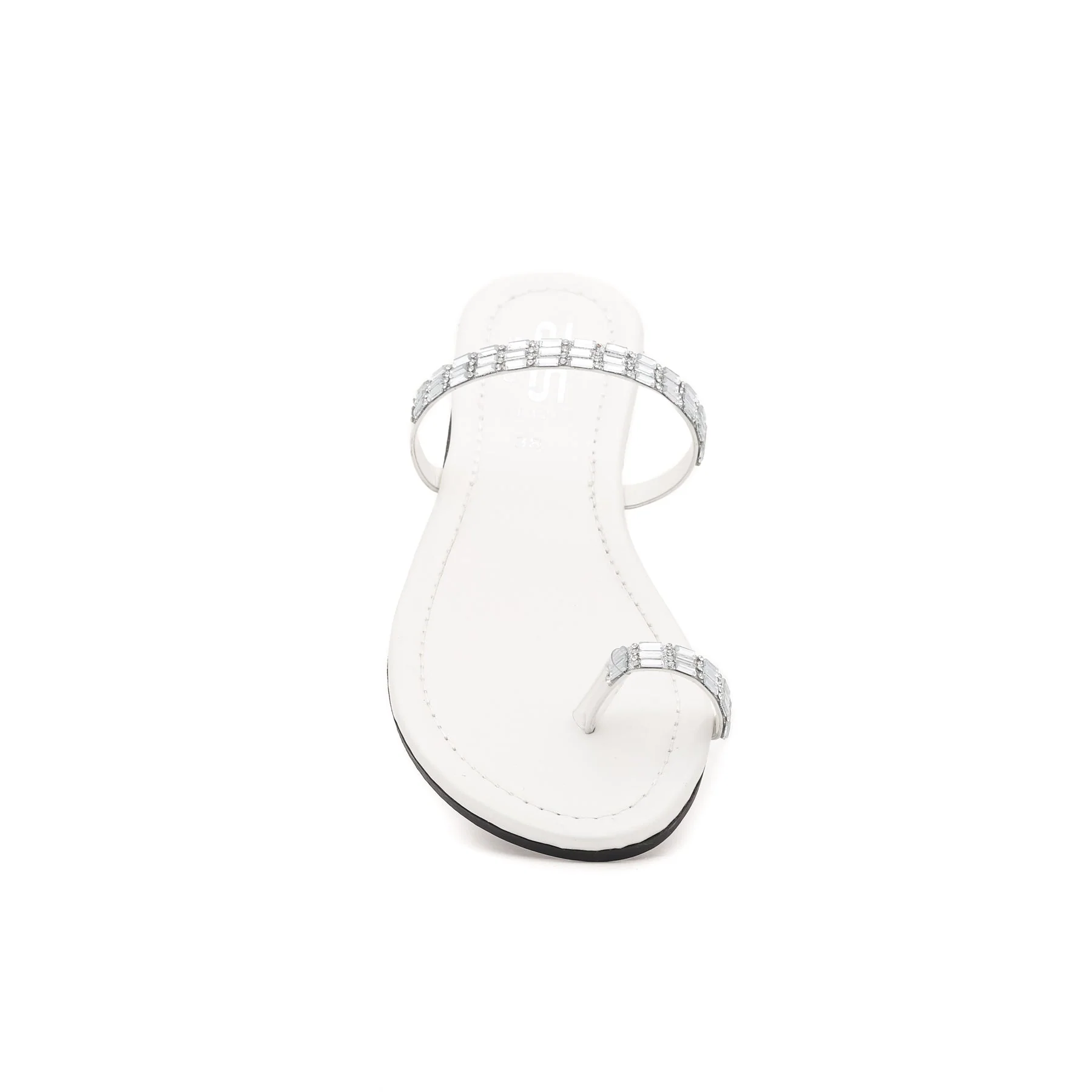 White Casual Chappal CL1267 - Image 3