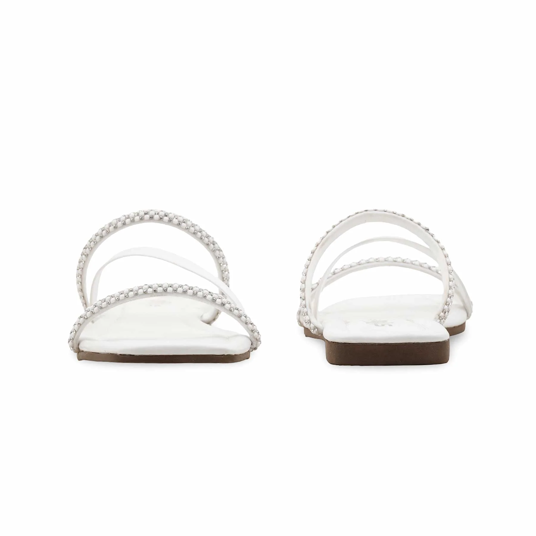 White Casual Chappal CL1890 - Image 4